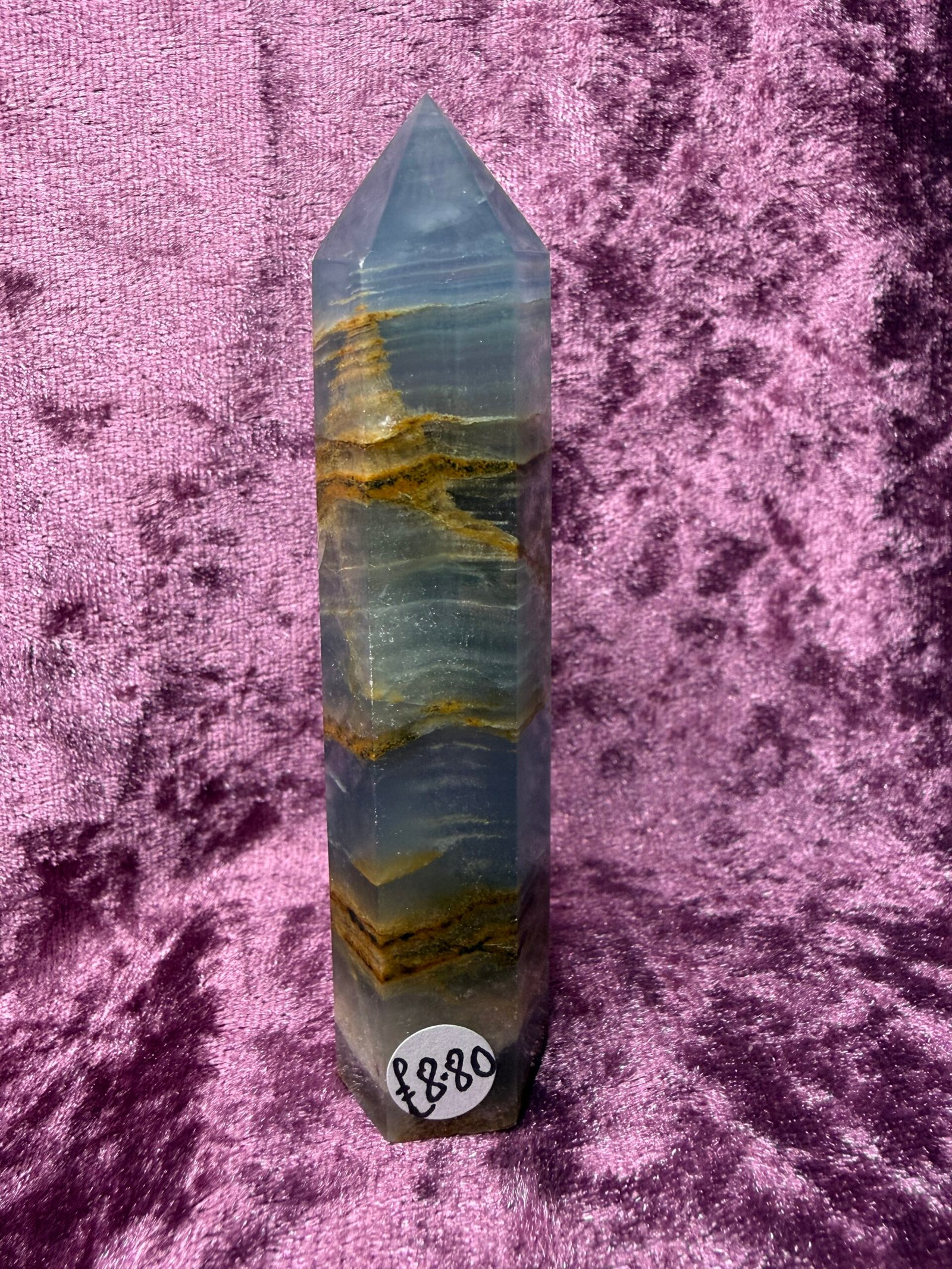 Lemurian Aquatine Calcite Tower - Image 2