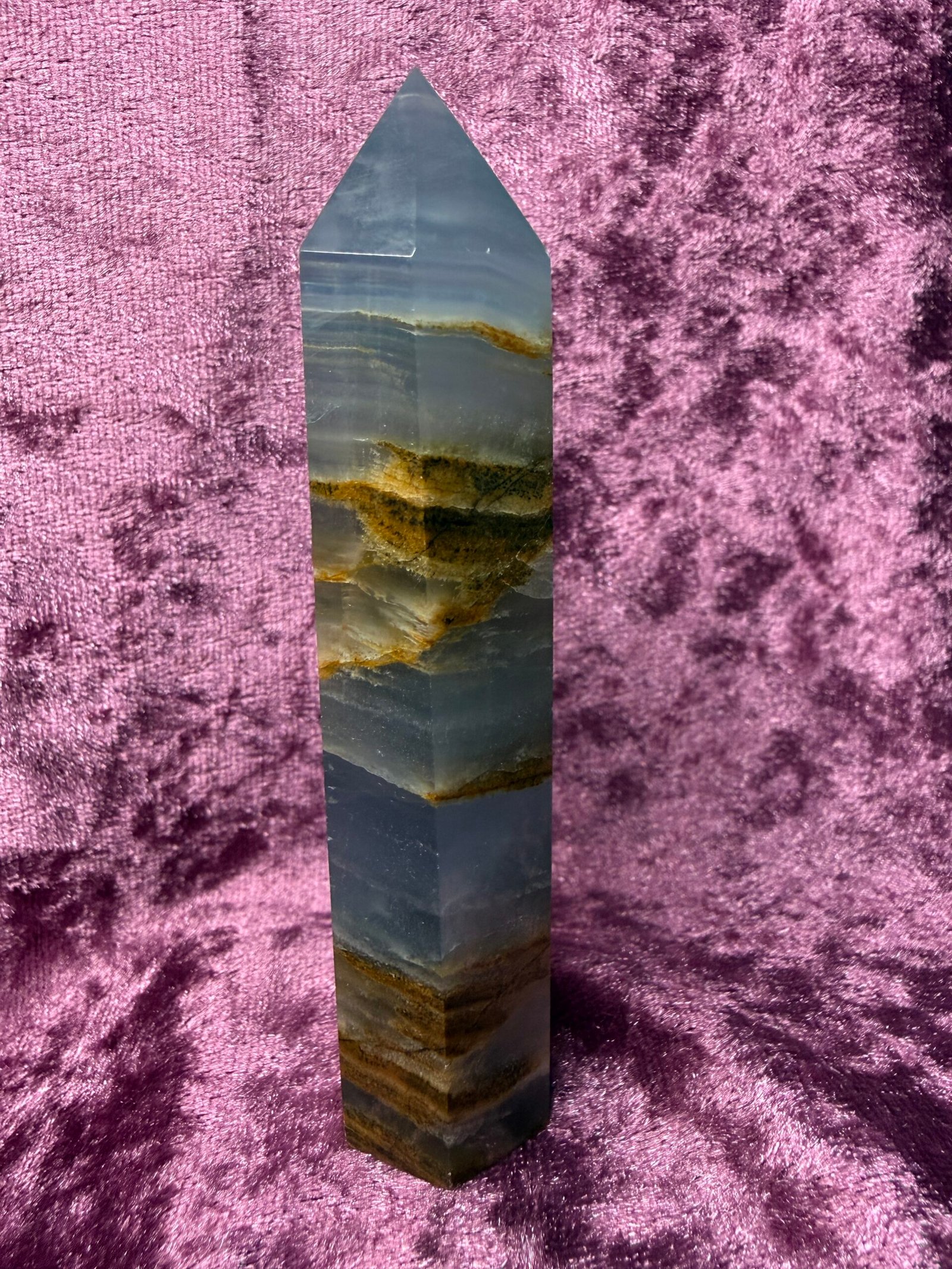 Lemurian Aquatine Calcite Tower