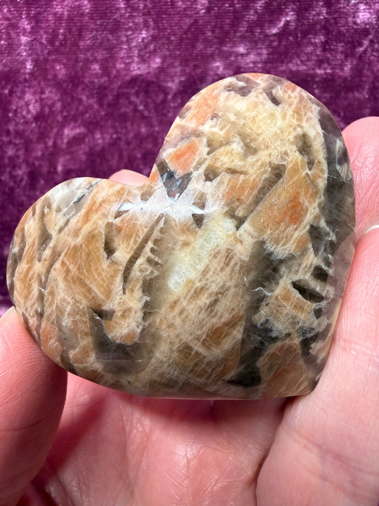 Zebradorite Heart