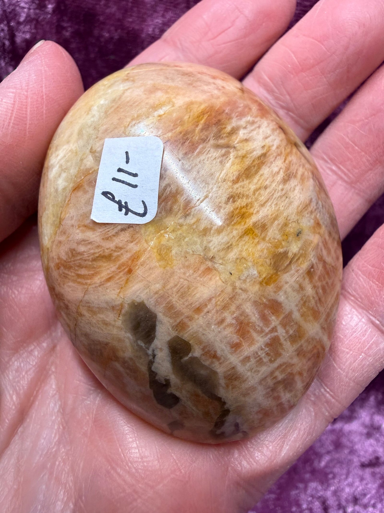 Zebradorite Palm Stone - Image 3