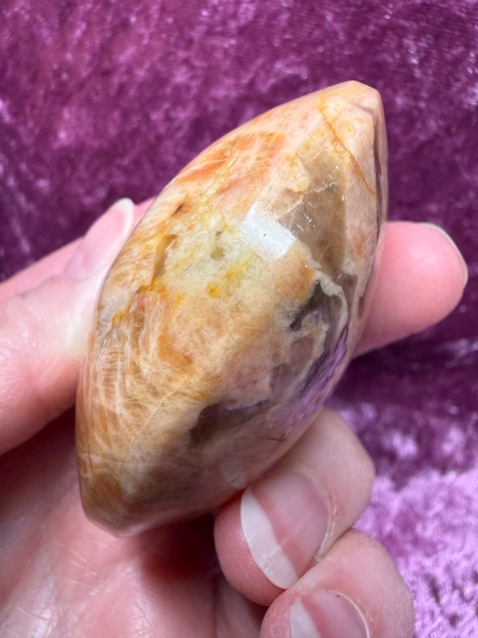 Zebradorite Palm Stone - Image 4