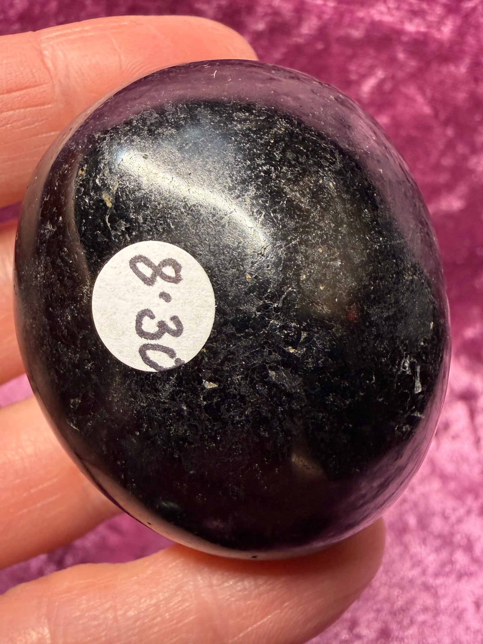 Black Tourmaline Palm Stone - Image 3