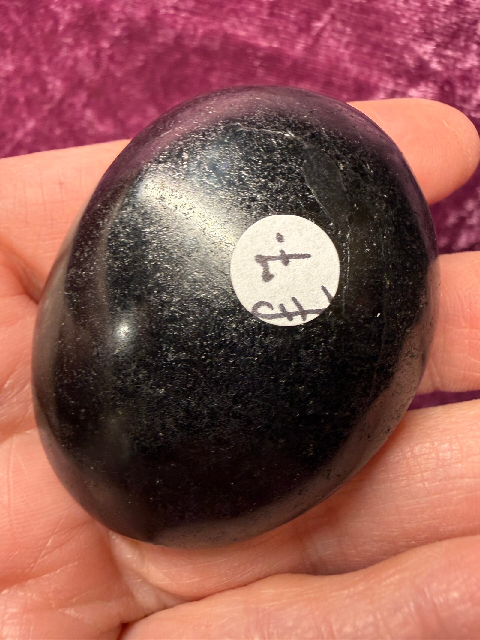 Black Tourmaline Palm Stone - Image 3