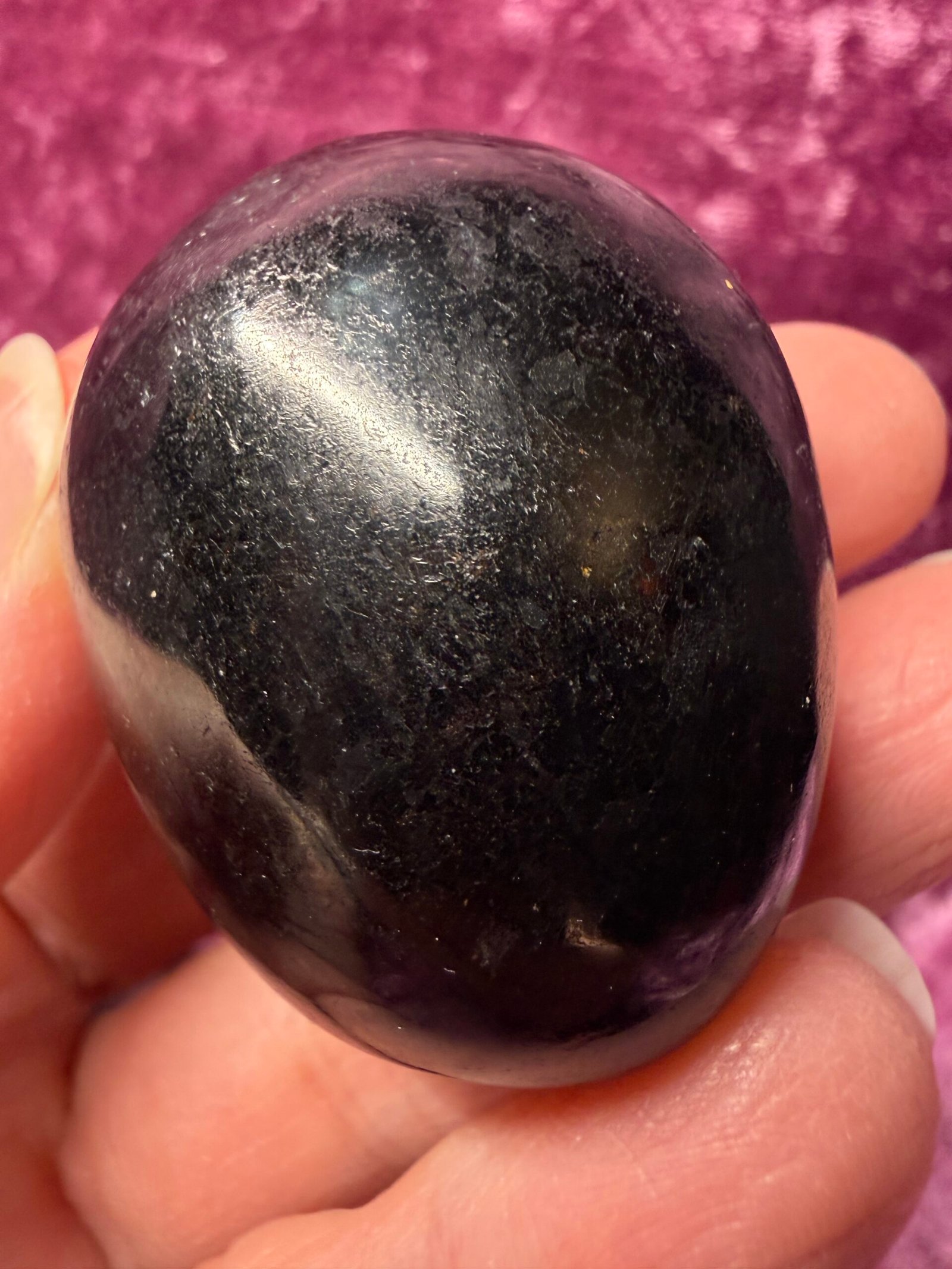 Black Tourmaline Palm Stone