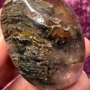 Garden Quartz (Lodolite) Palm Stone