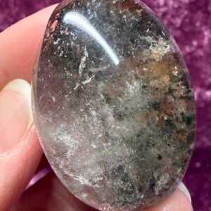 Garden Quartz (Lodolite) Palm Stone
