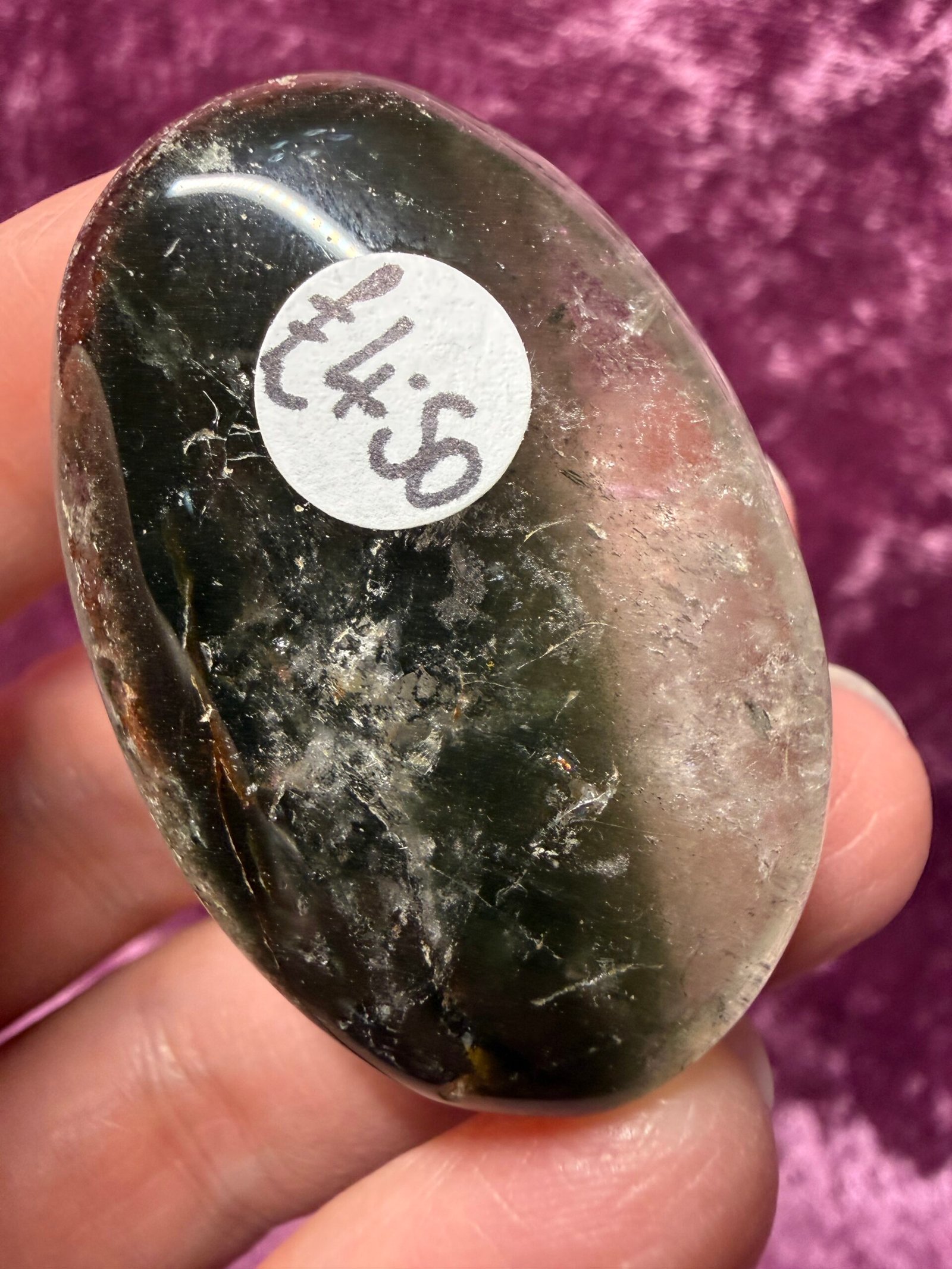 Garden Quartz (Lodolite) Palm Stone - Image 3