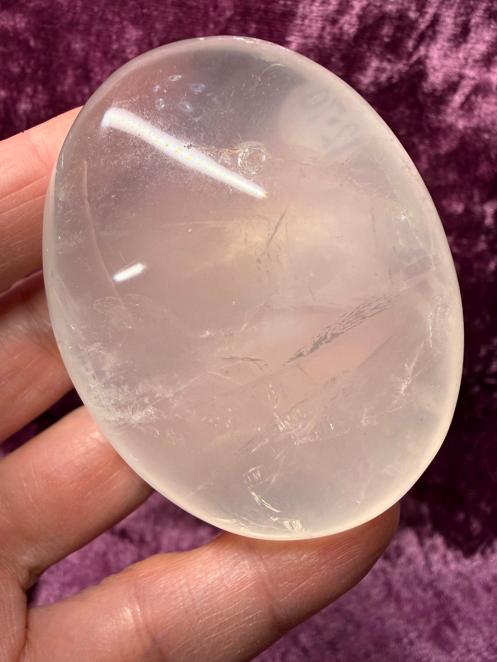 Girosol Quartz Palm Stone