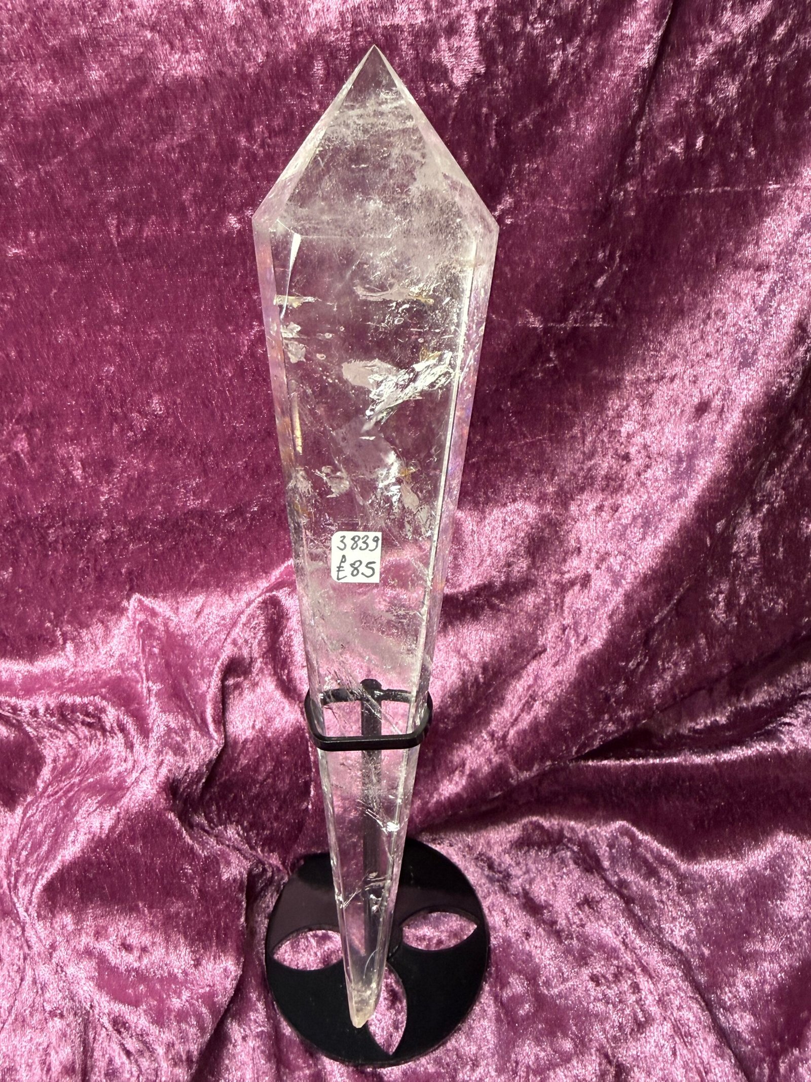 Clear Quartz Sceptre on Stand - Image 2