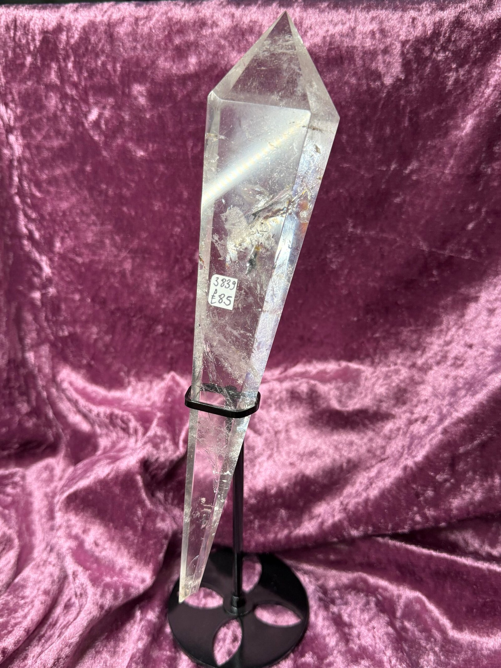 Clear Quartz Sceptre on Stand - Image 3