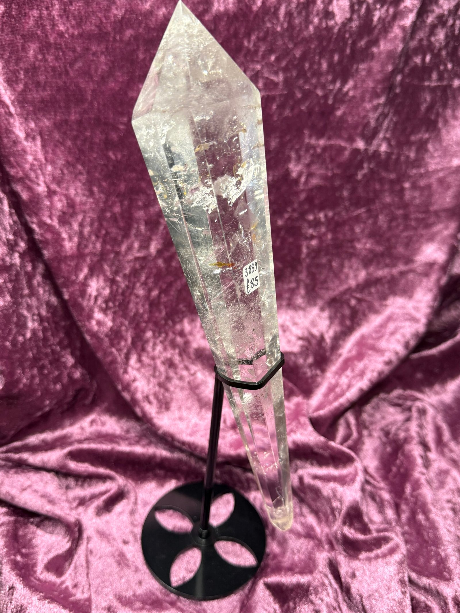 Clear Quartz Sceptre on Stand - Image 4