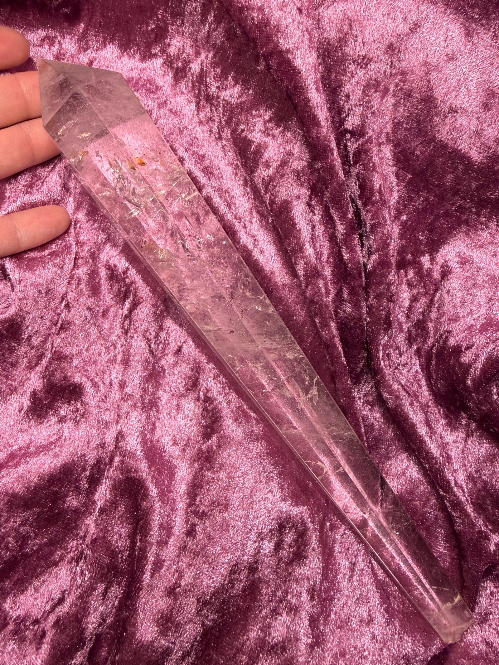 Clear Quartz Sceptre on Stand - Image 8
