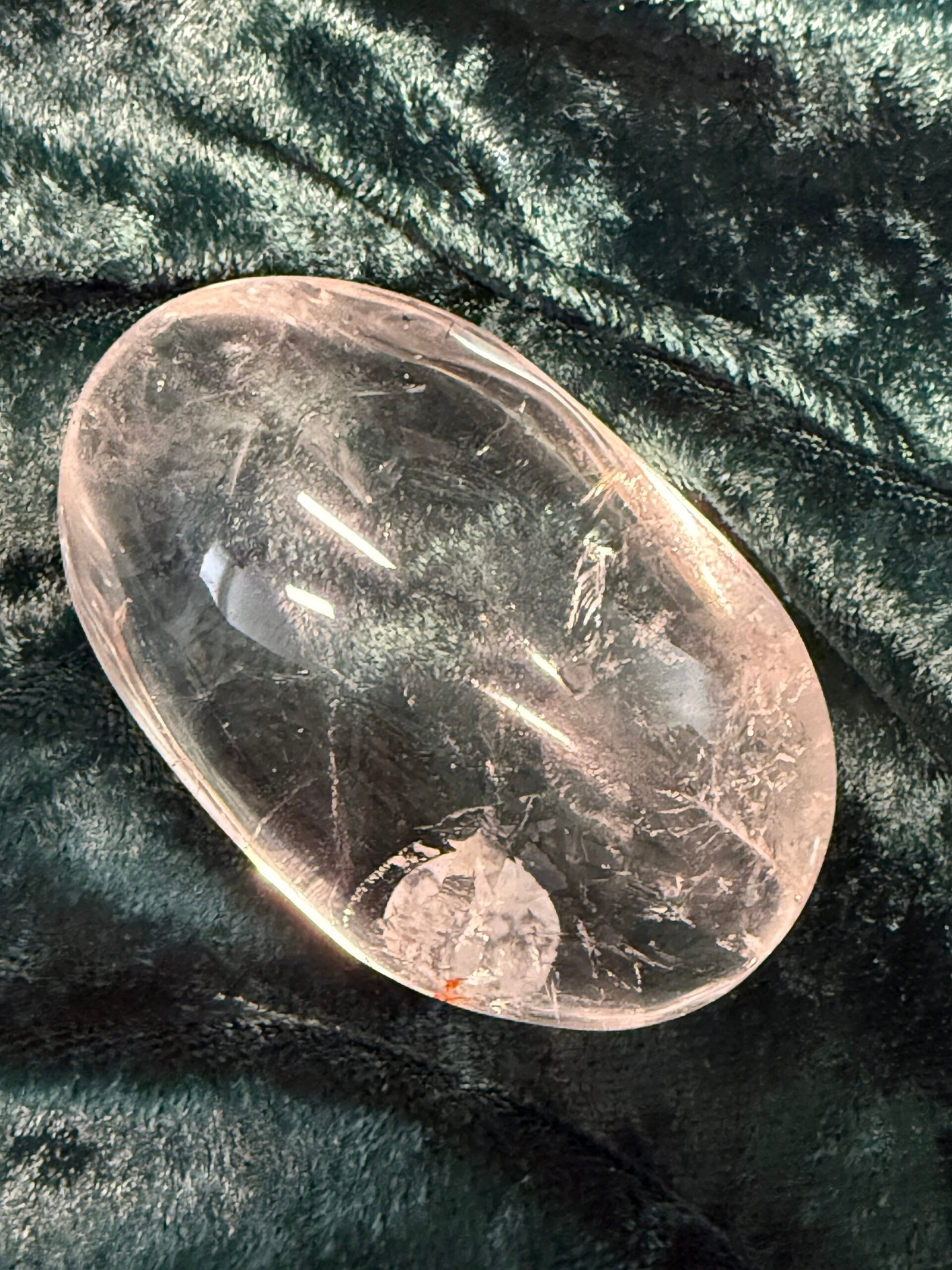 Clear Quartz Palm Stone