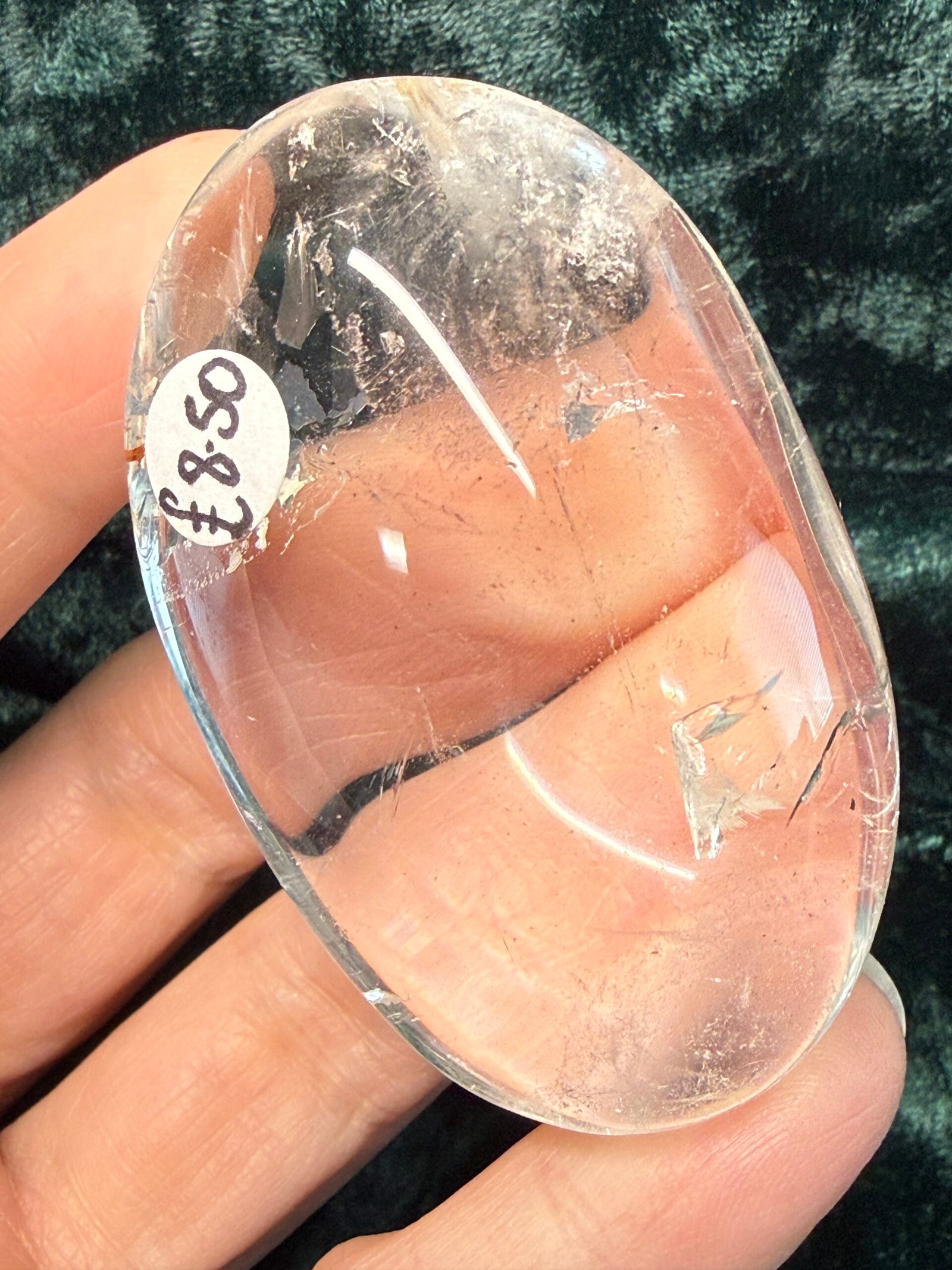 Clear Quartz Palm Stone - Image 3