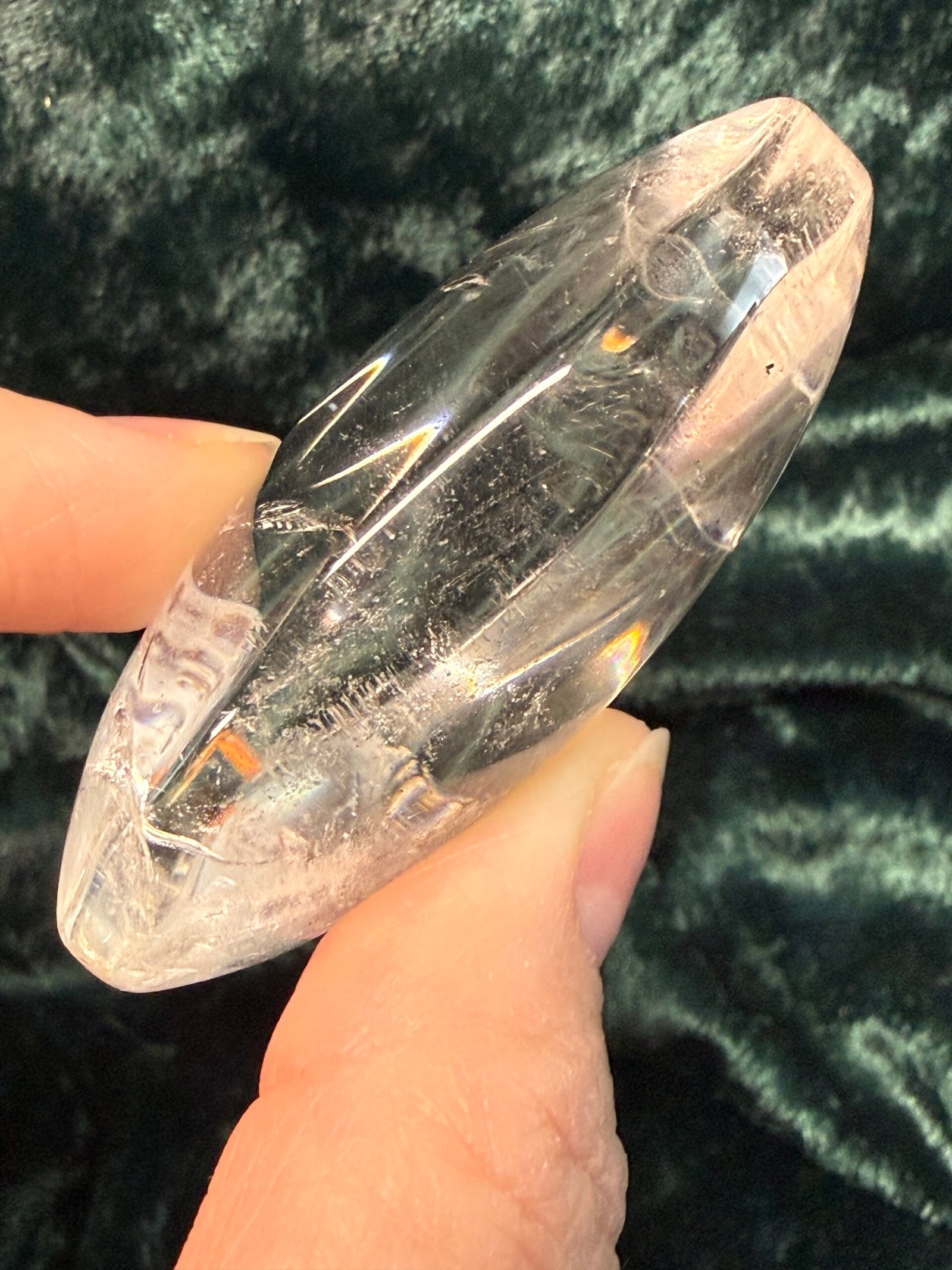 Clear Quartz Palm Stone - Image 6
