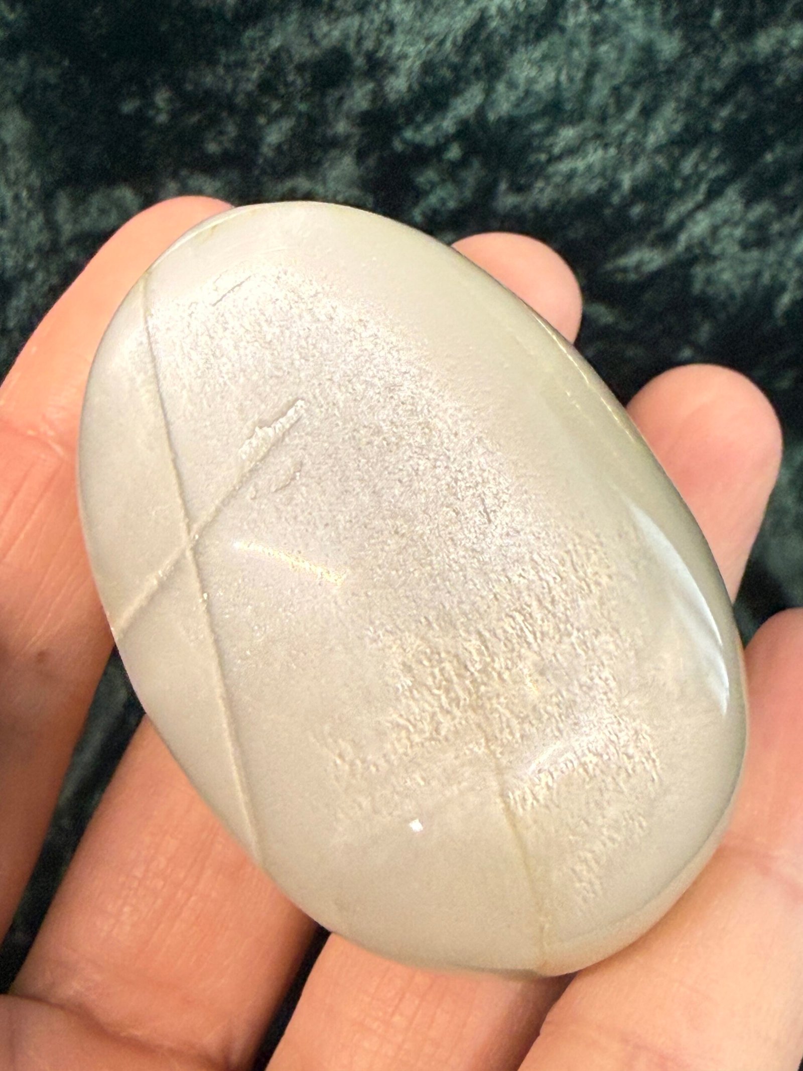 Garnierite (Green Moonstone) Palm Stone - Image 2