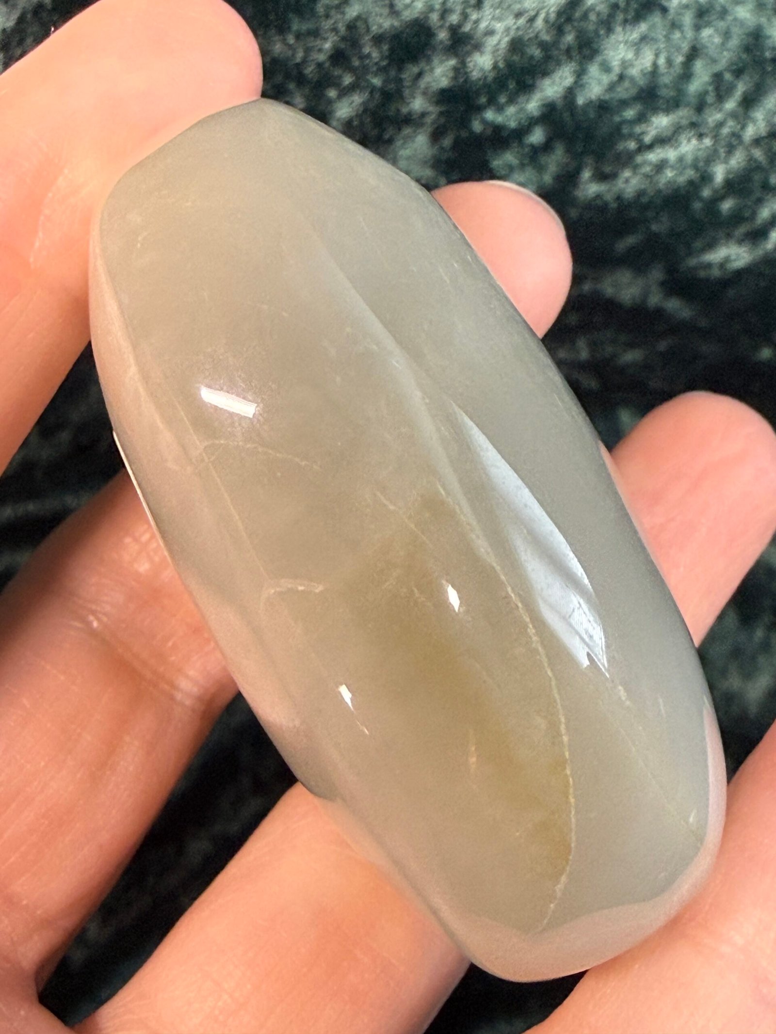 Garnierite (Green Moonstone) Palm Stone - Image 4
