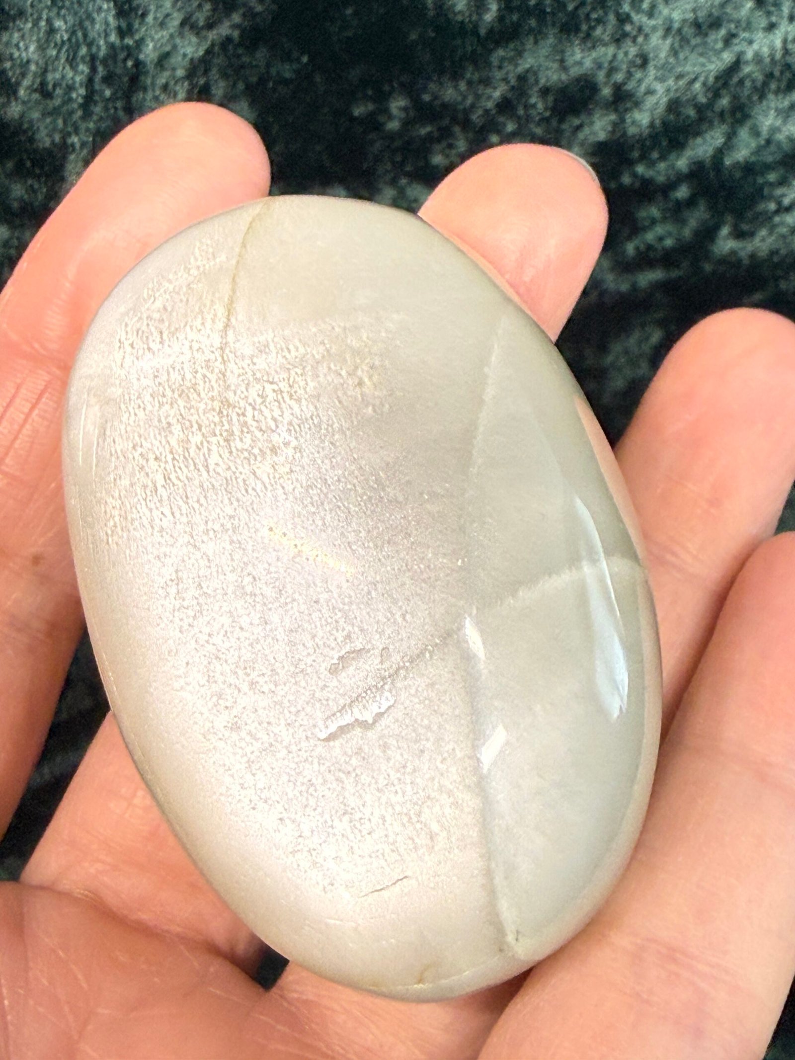 Garnierite (Green Moonstone) Palm Stone