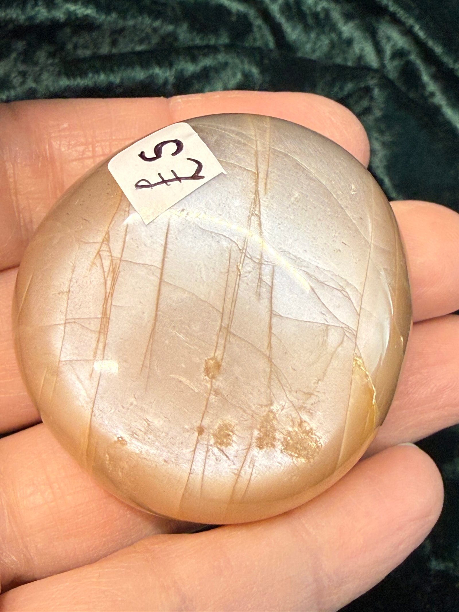Peach Moonstone Palm Stone - Image 7
