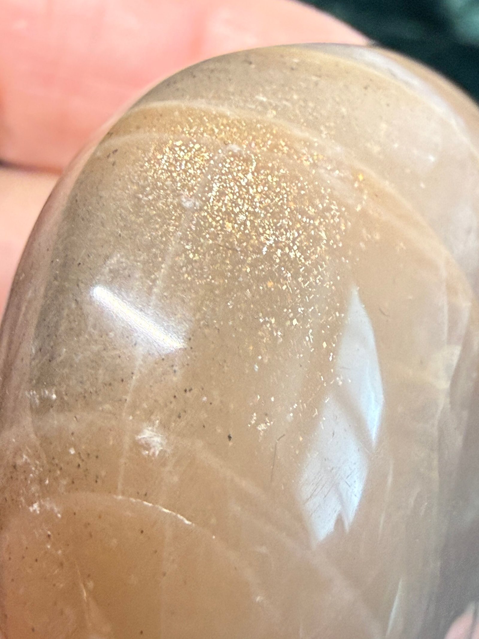 Peach Moonstone Palm Stone - Image 8