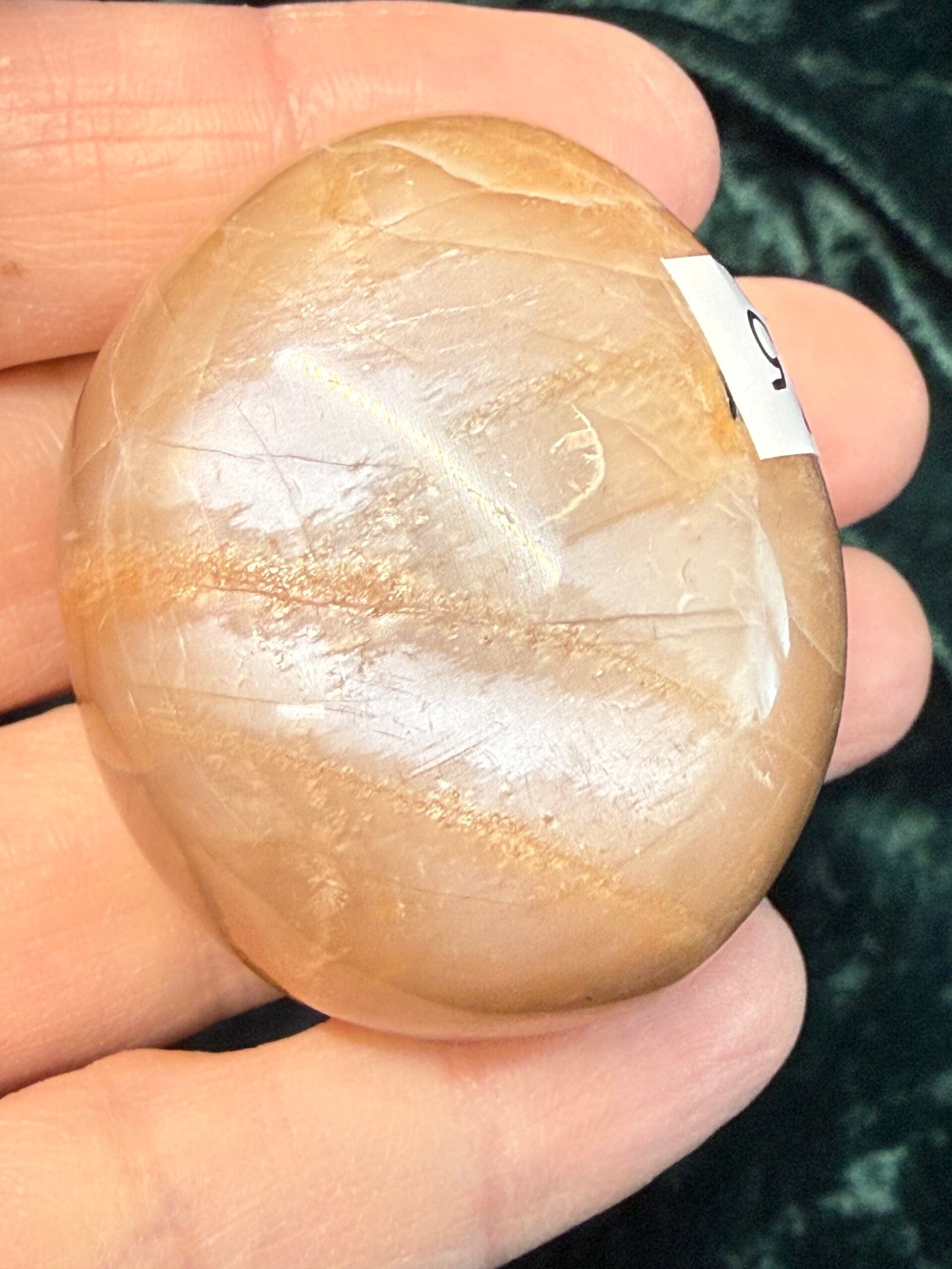 Peach Moonstone Palm Stone - Image 3