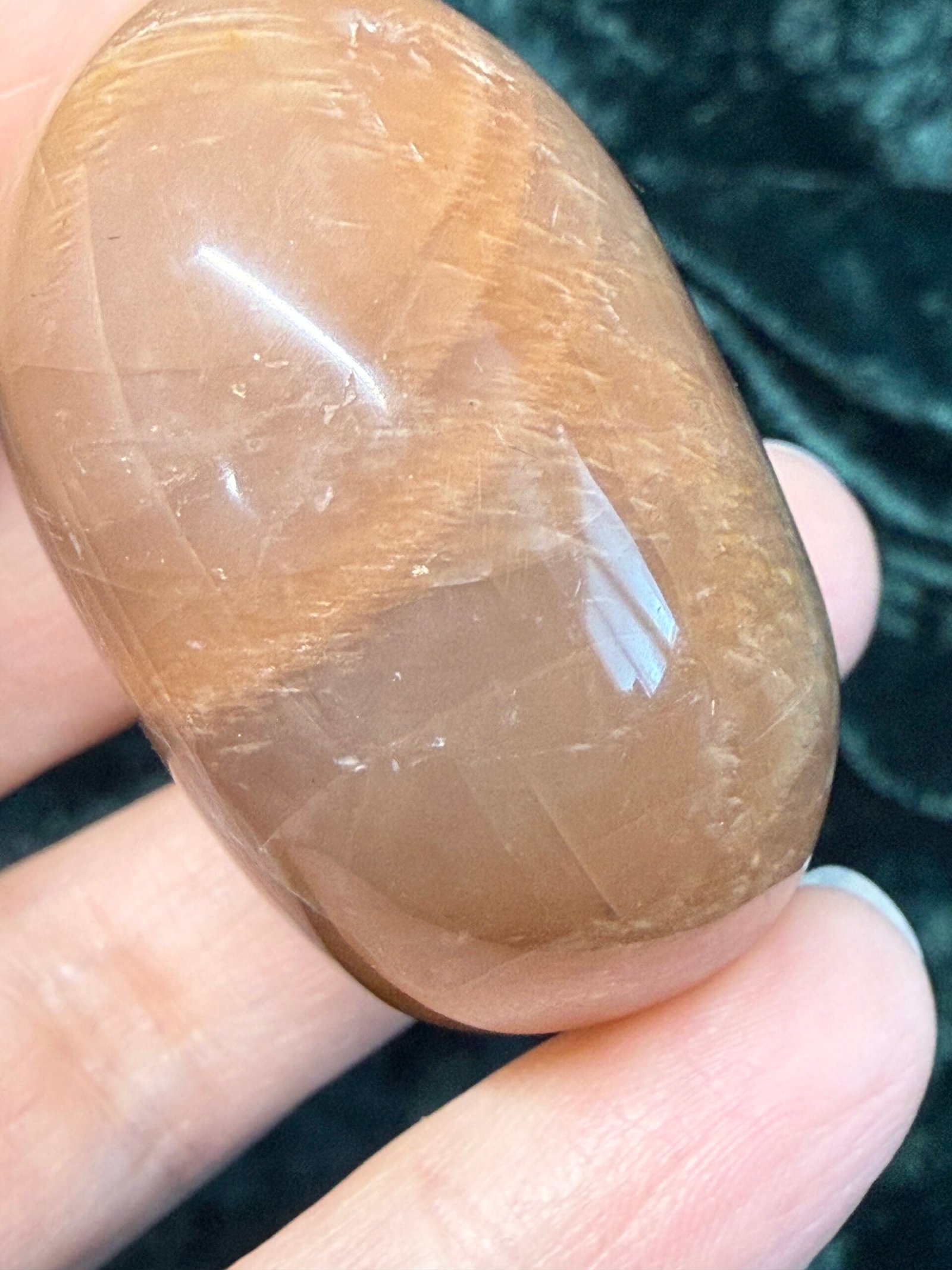 Peach Moonstone Palm Stone - Image 5