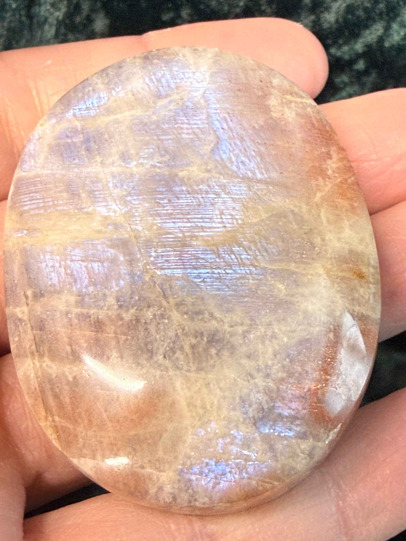 Moonstone Palm Stone