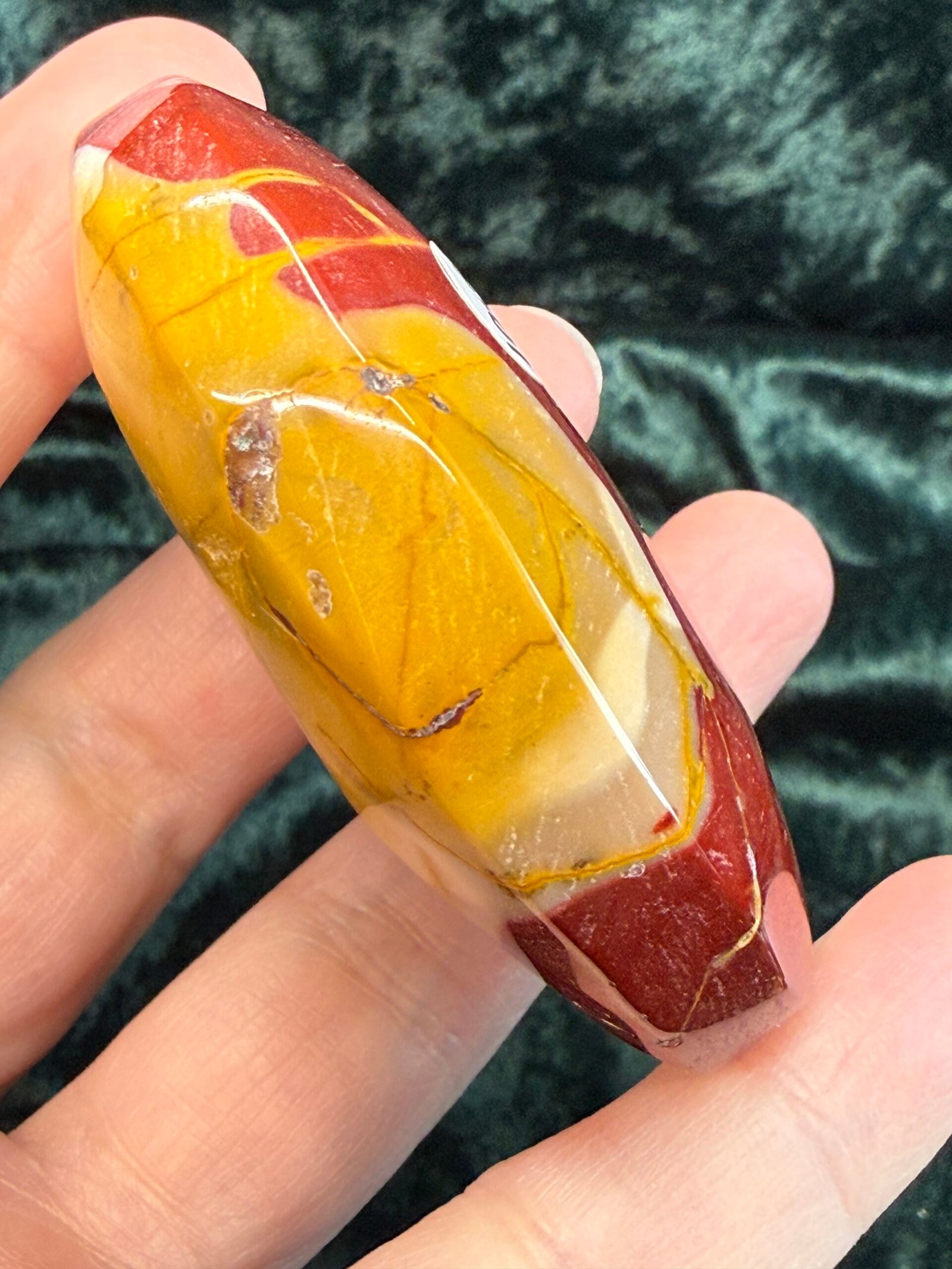Mookaite Jasper Palm Stone - Image 5
