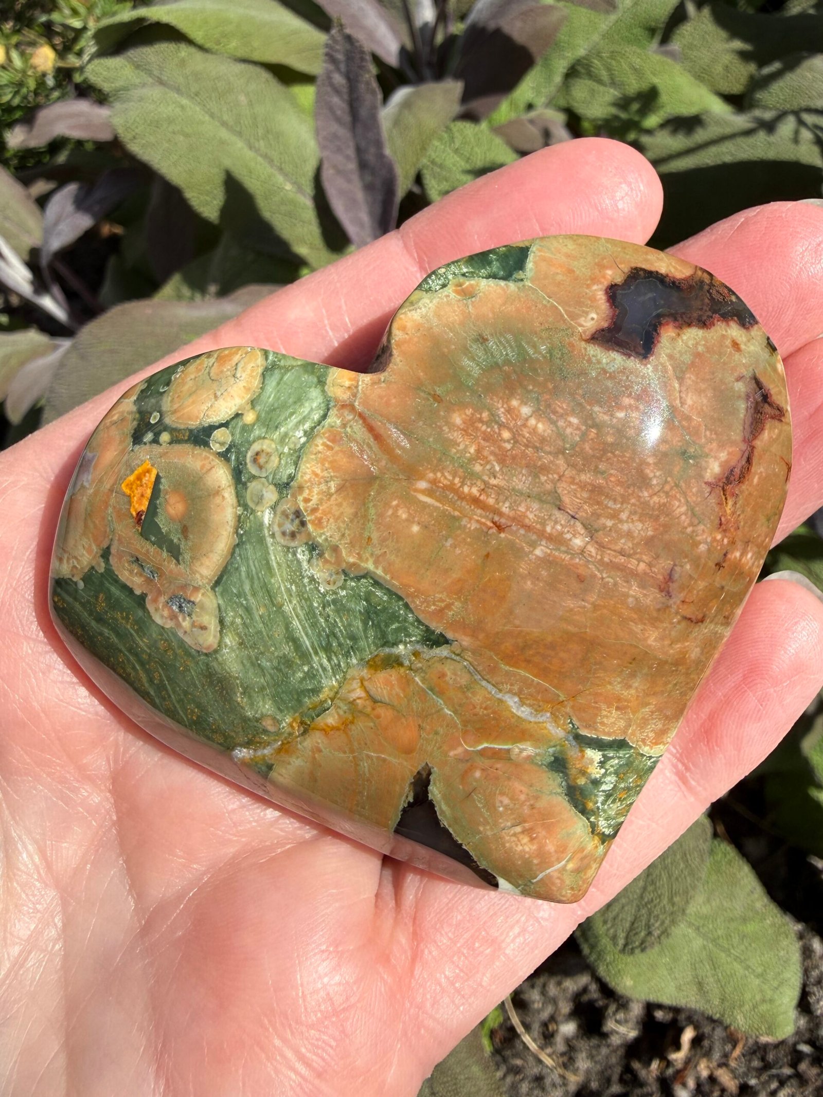 Rainforest Rhyolite Heart