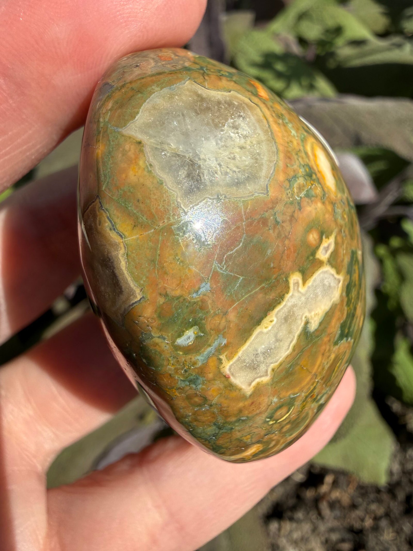 Rainforest Rhyolite Palm Stone - Image 4