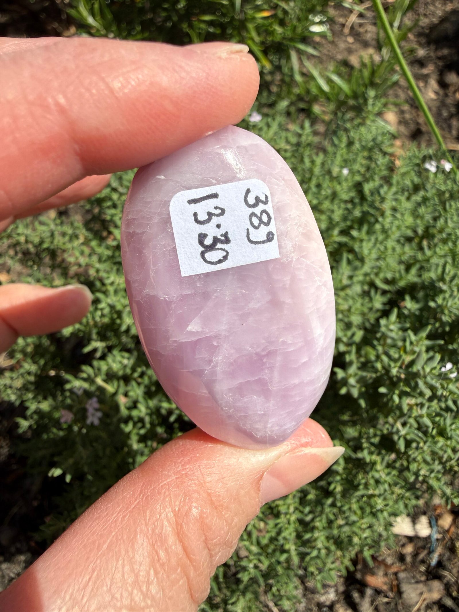 Kunzite Palm Stone - Image 3