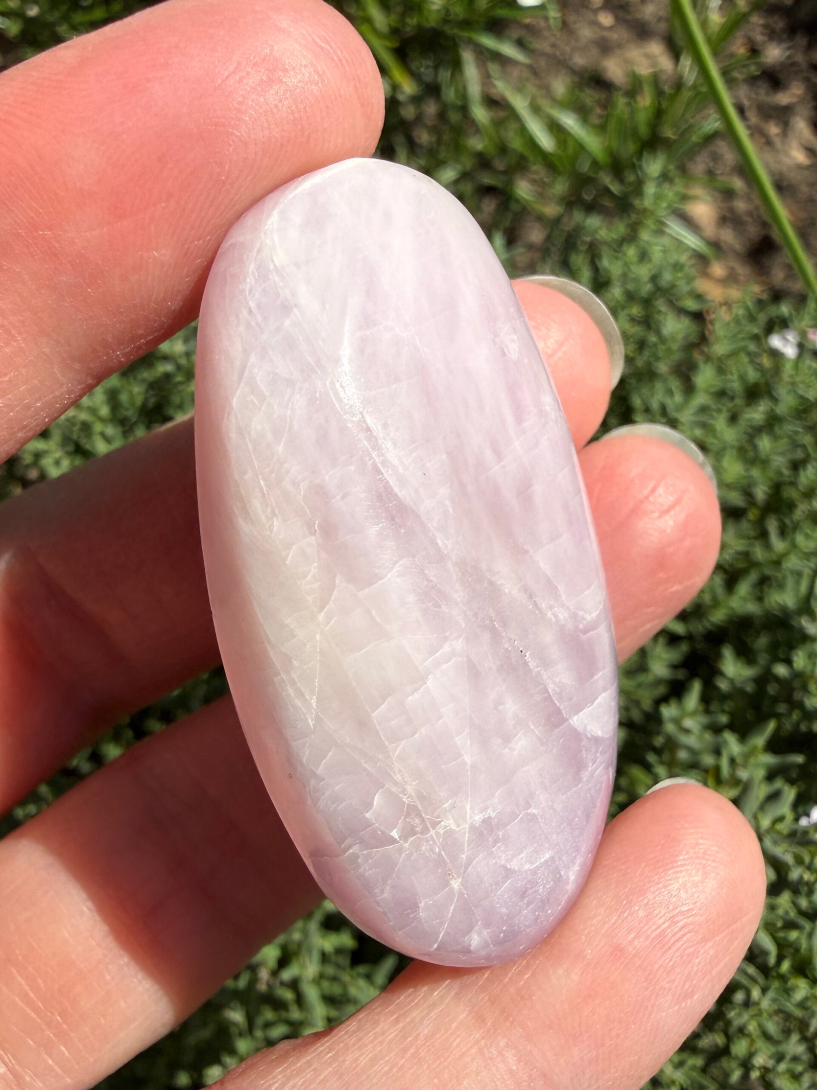 Kunzite Palm Stone - Image 5