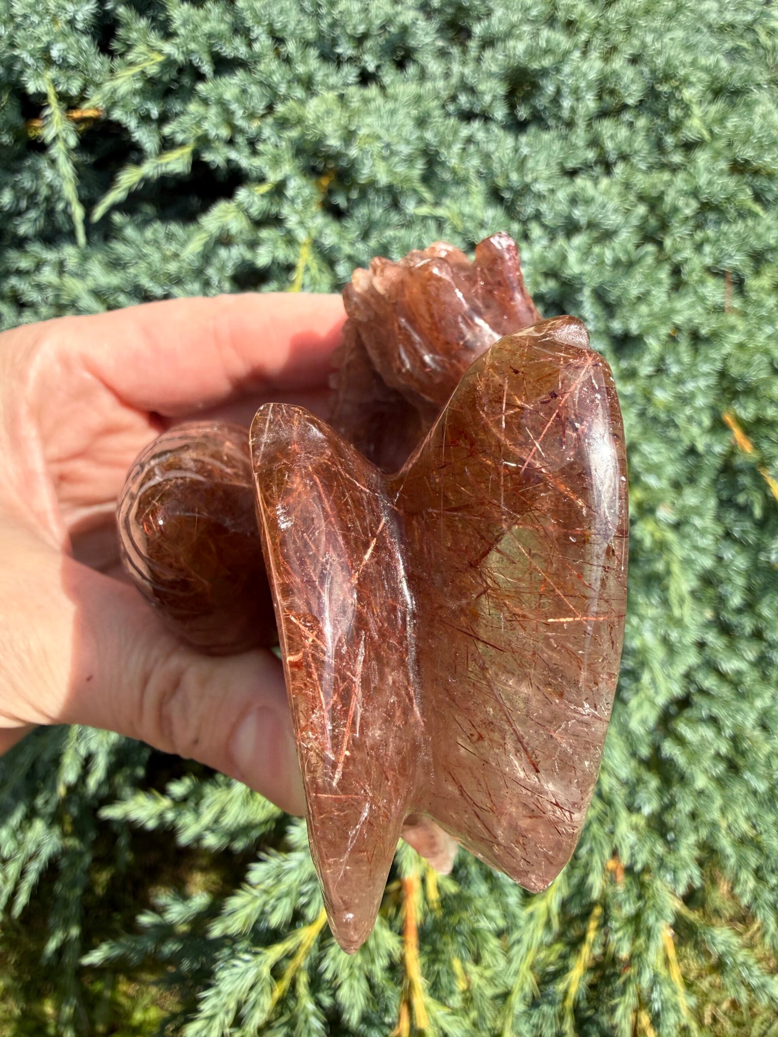 Copper Rutile Quartz Dragon Carving - Image 13