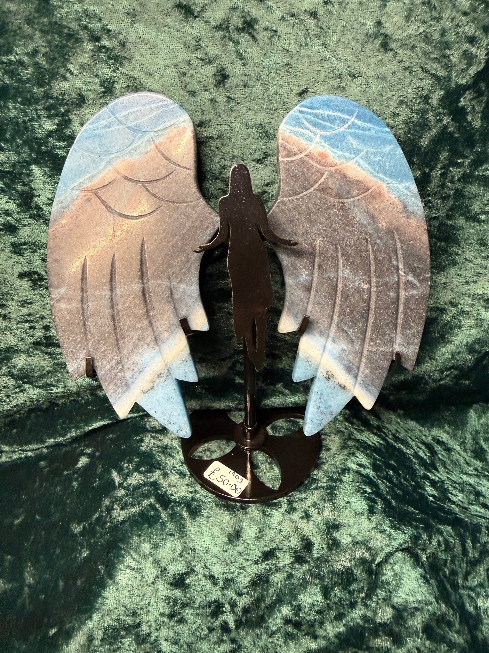 Trolleite Angel Wings on Custom Stand