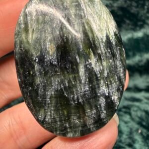 Seraphinite Palm Stone