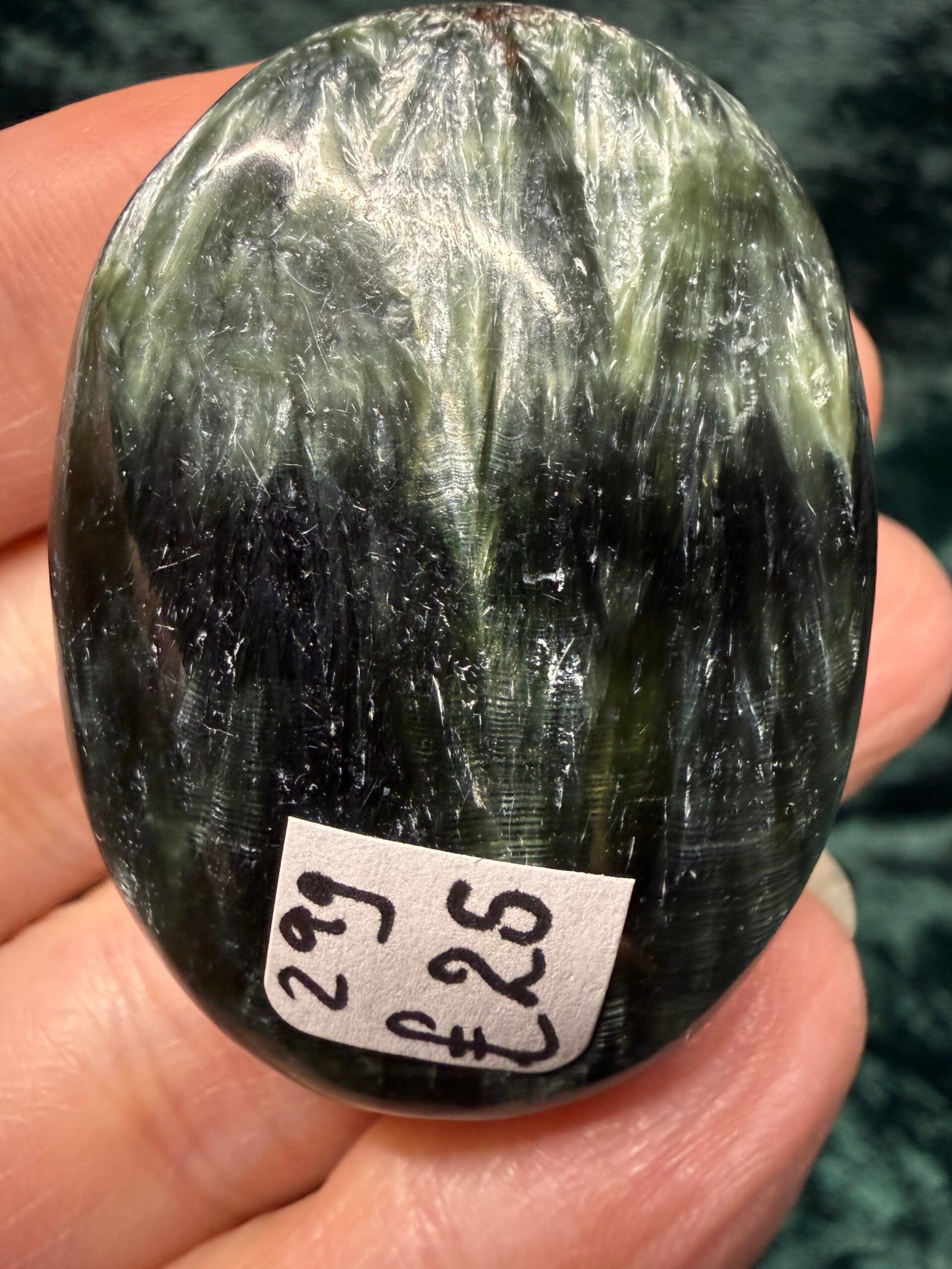 Seraphinite Palm Stone - Image 3