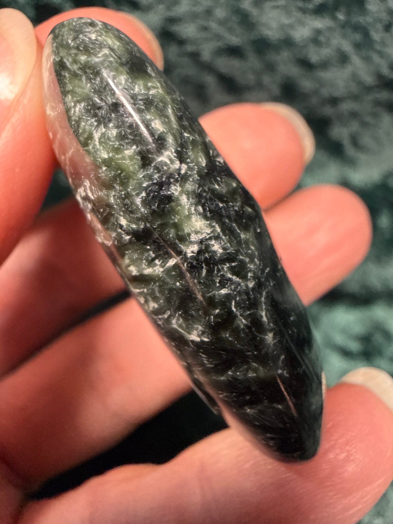 Seraphinite Palm Stone - Image 6