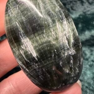 Seraphinite Palm Stone