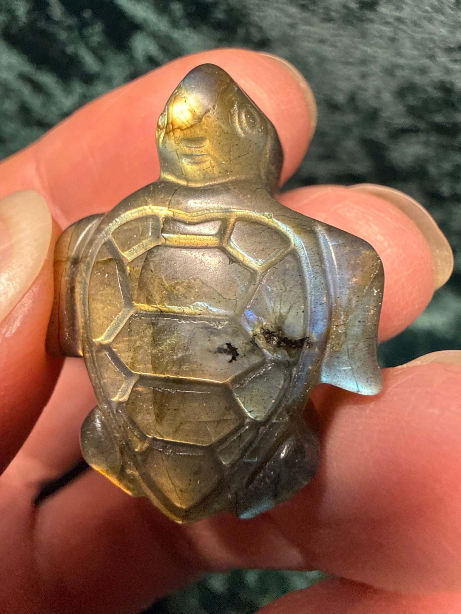 Labradorite Turtle Carving - Image 8