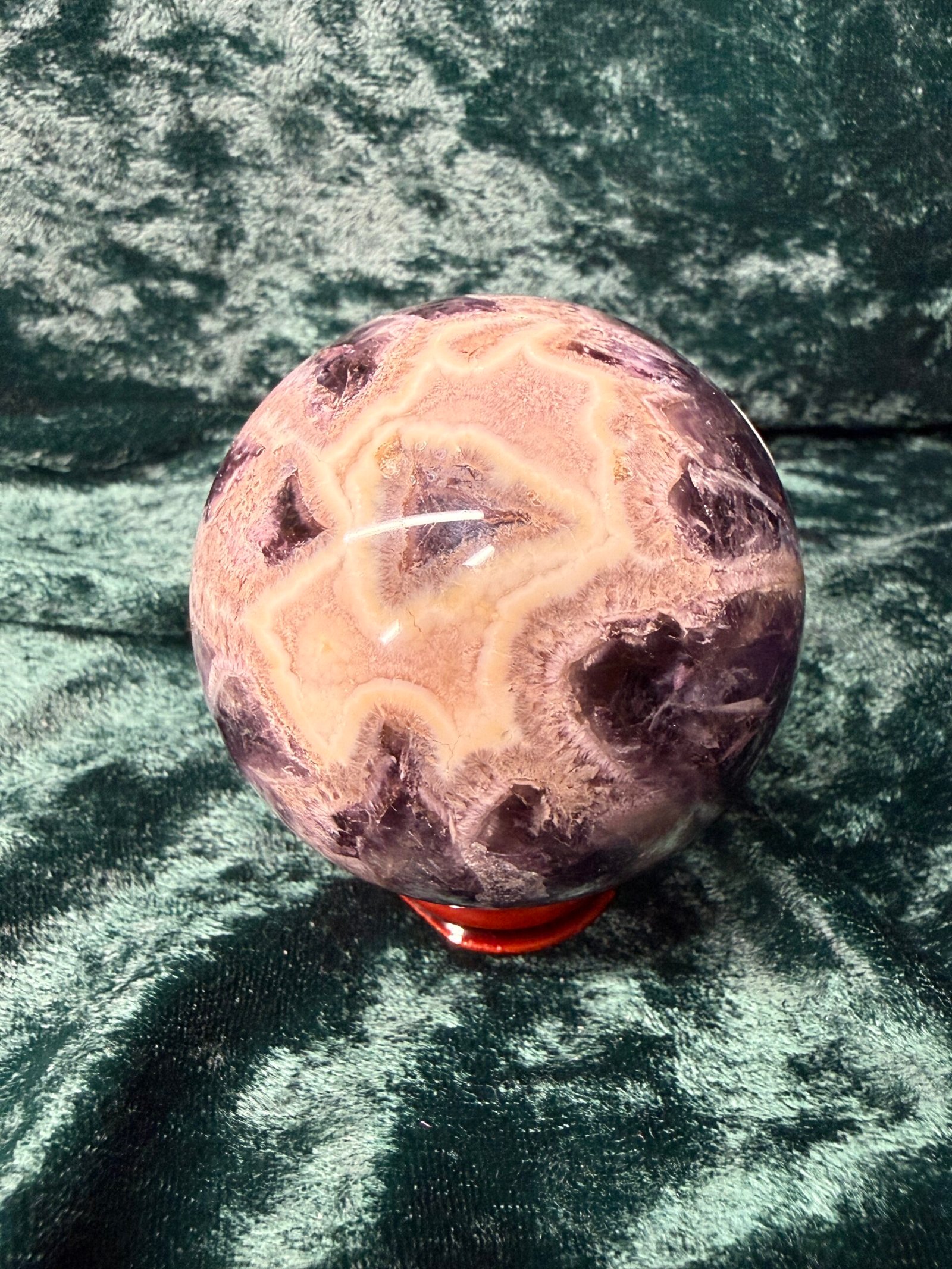 Chevron (Dream) Amethyst Sphere - Image 2