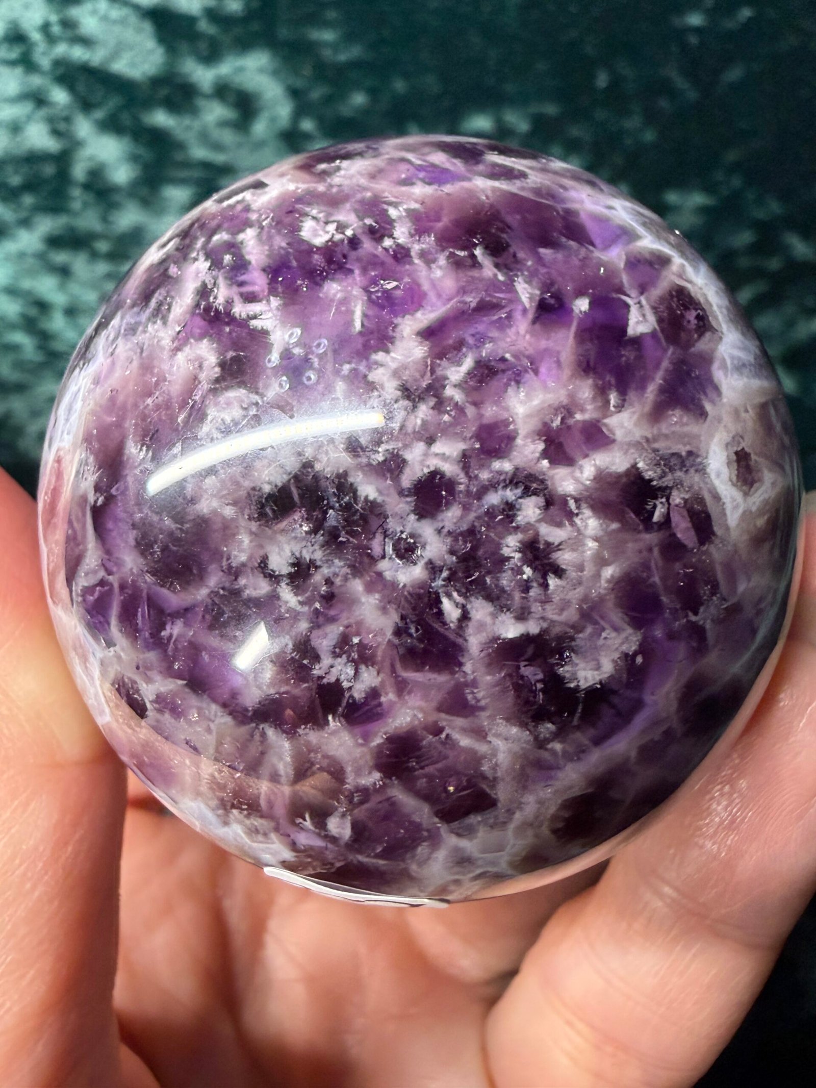 Chevron (Dream) Amethyst Sphere - Image 4