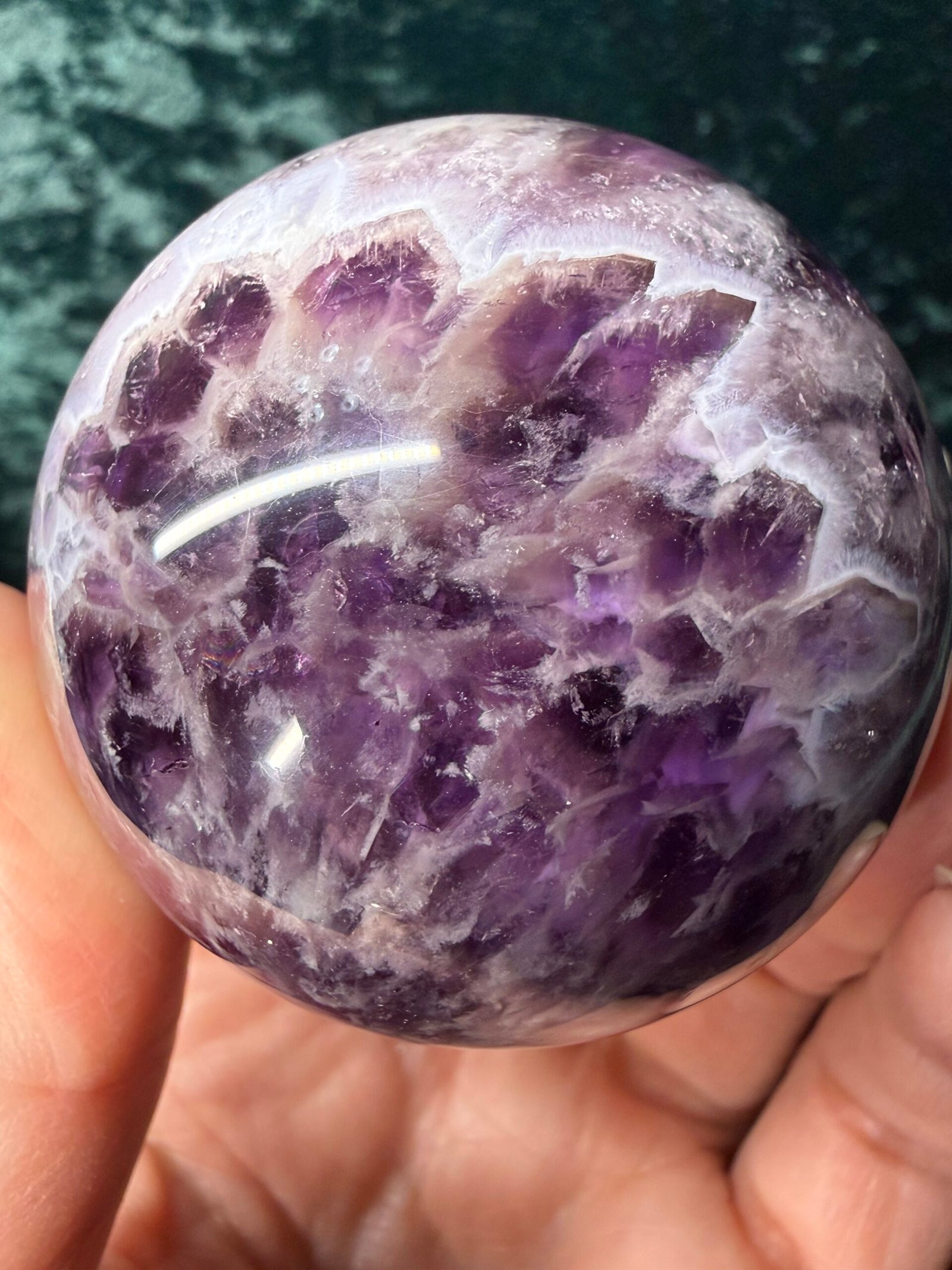 Chevron (Dream) Amethyst Sphere - Image 7