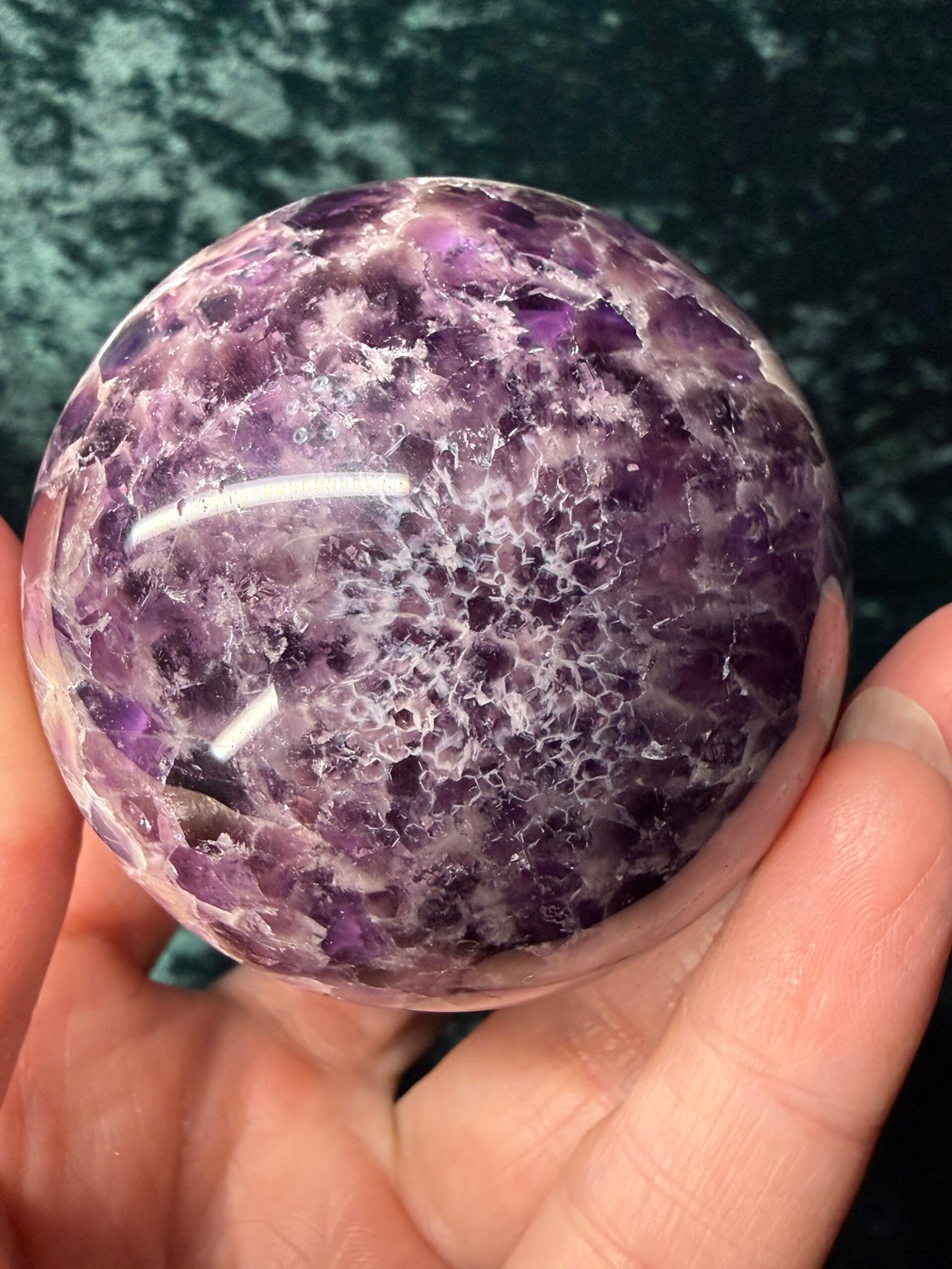 Chevron (Dream) Amethyst Sphere - Image 4