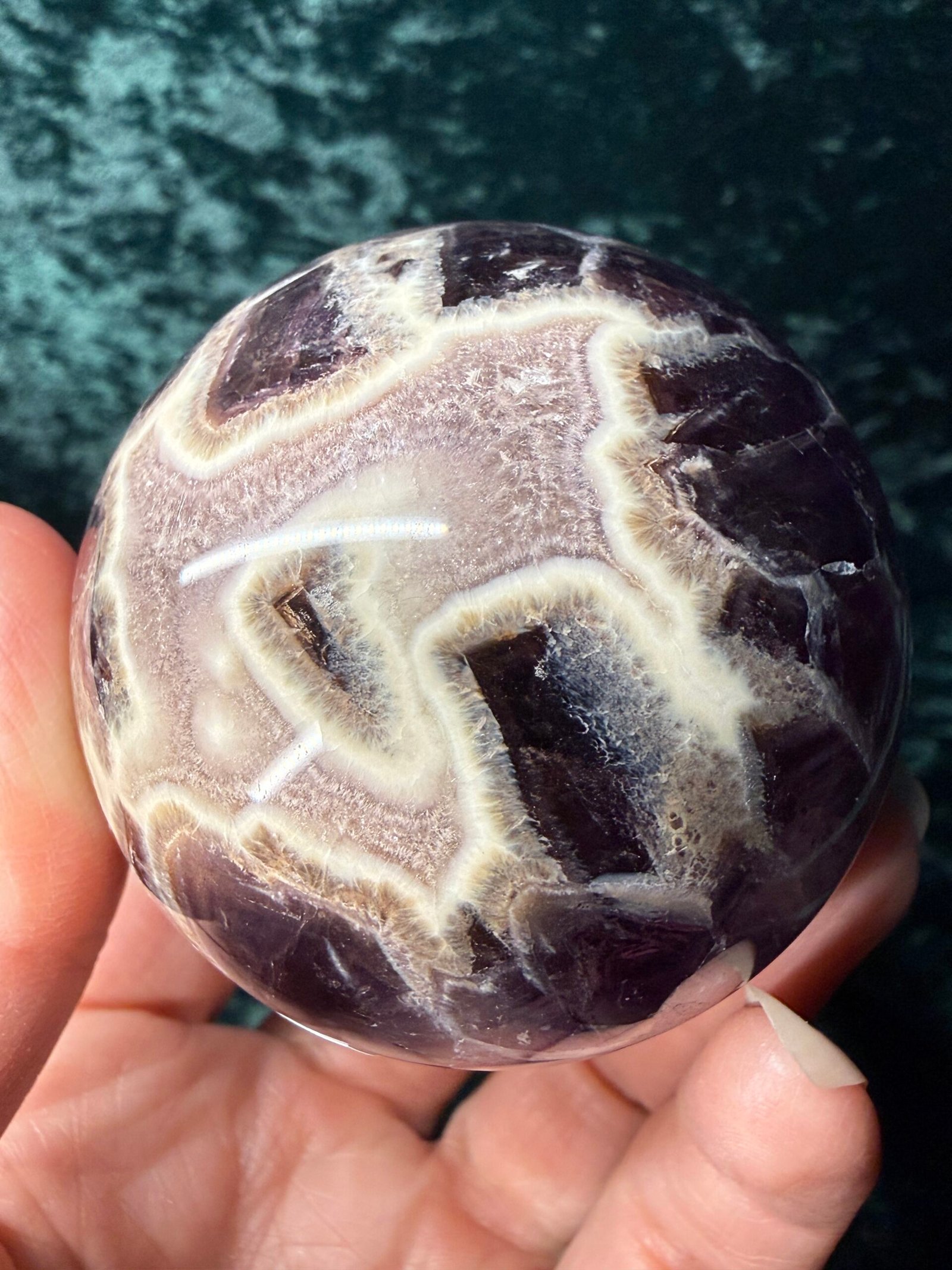 Chevron (Dream) Amethyst Sphere