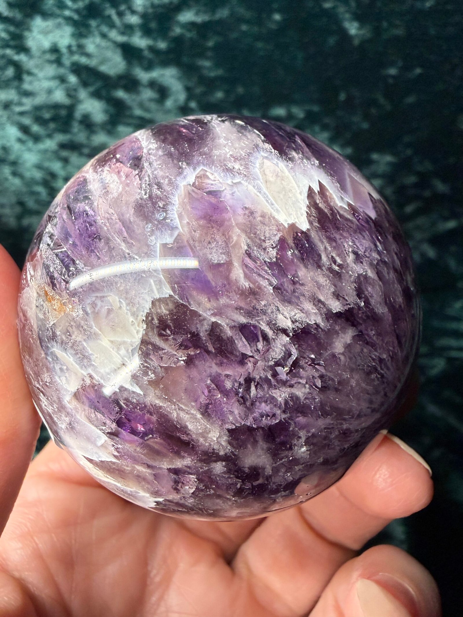 Chevron (Dream) Amethyst Sphere - Image 6