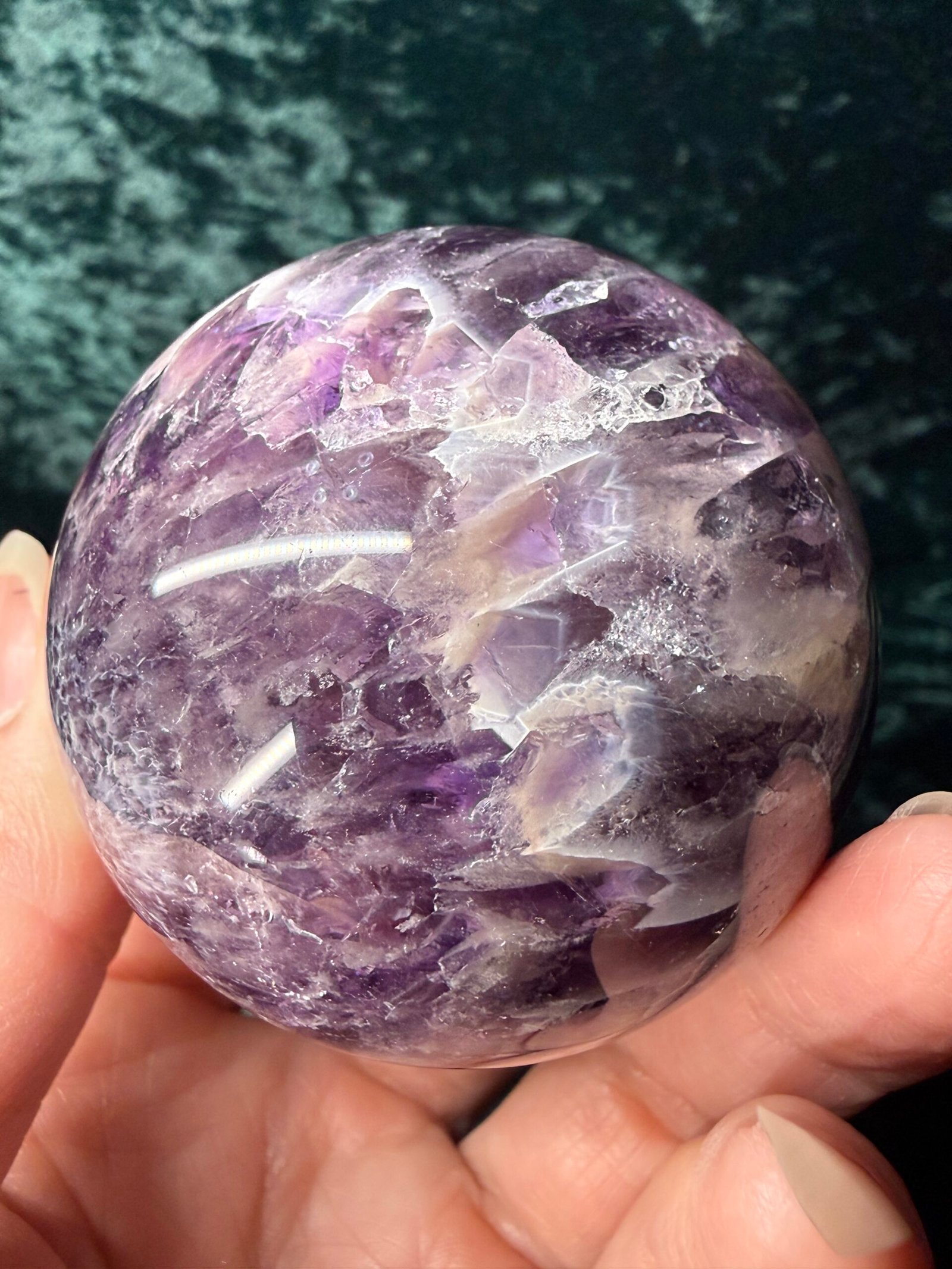 Chevron (Dream) Amethyst Sphere - Image 7