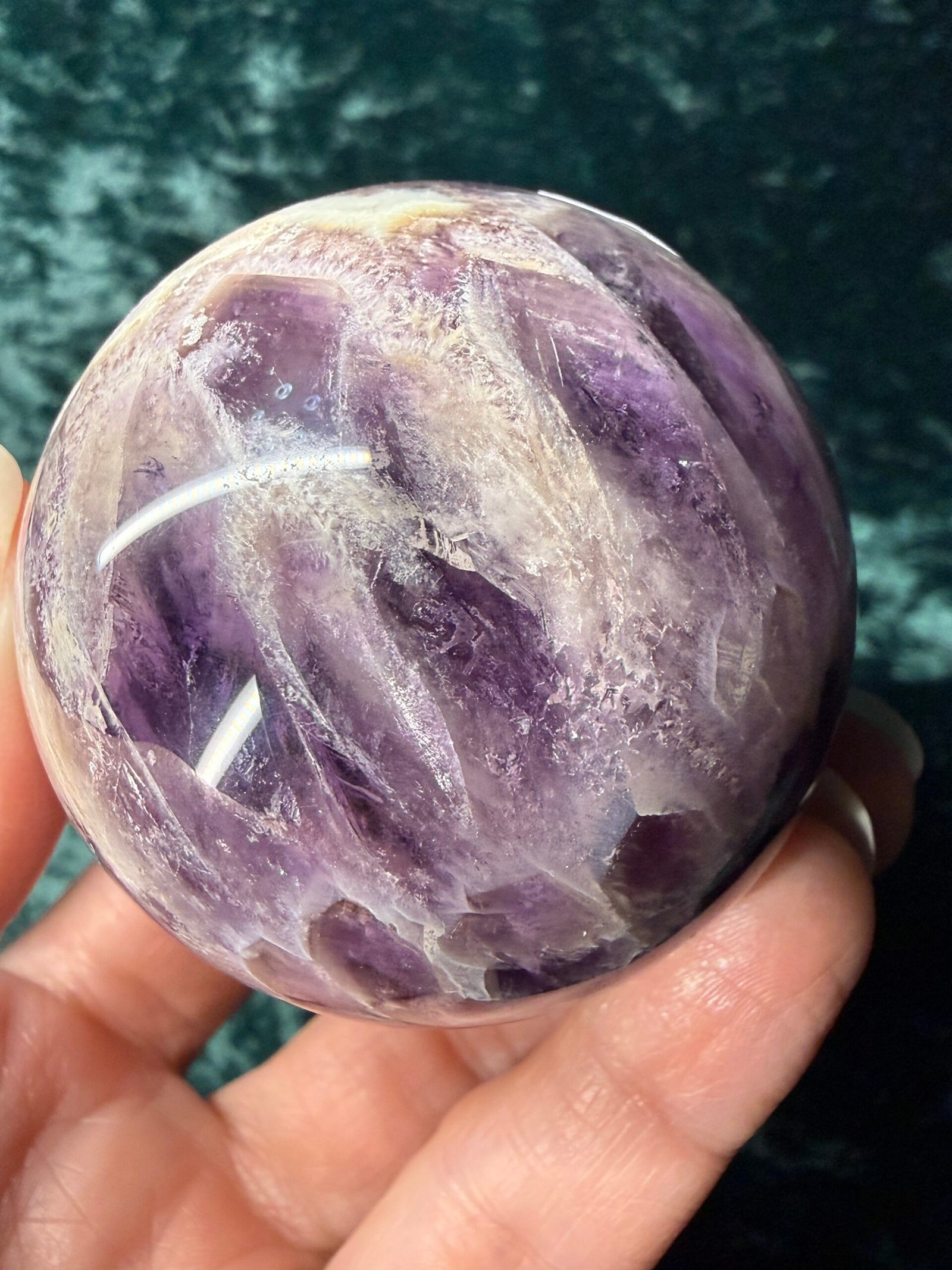 Chevron (Dream) Amethyst Sphere - Image 6
