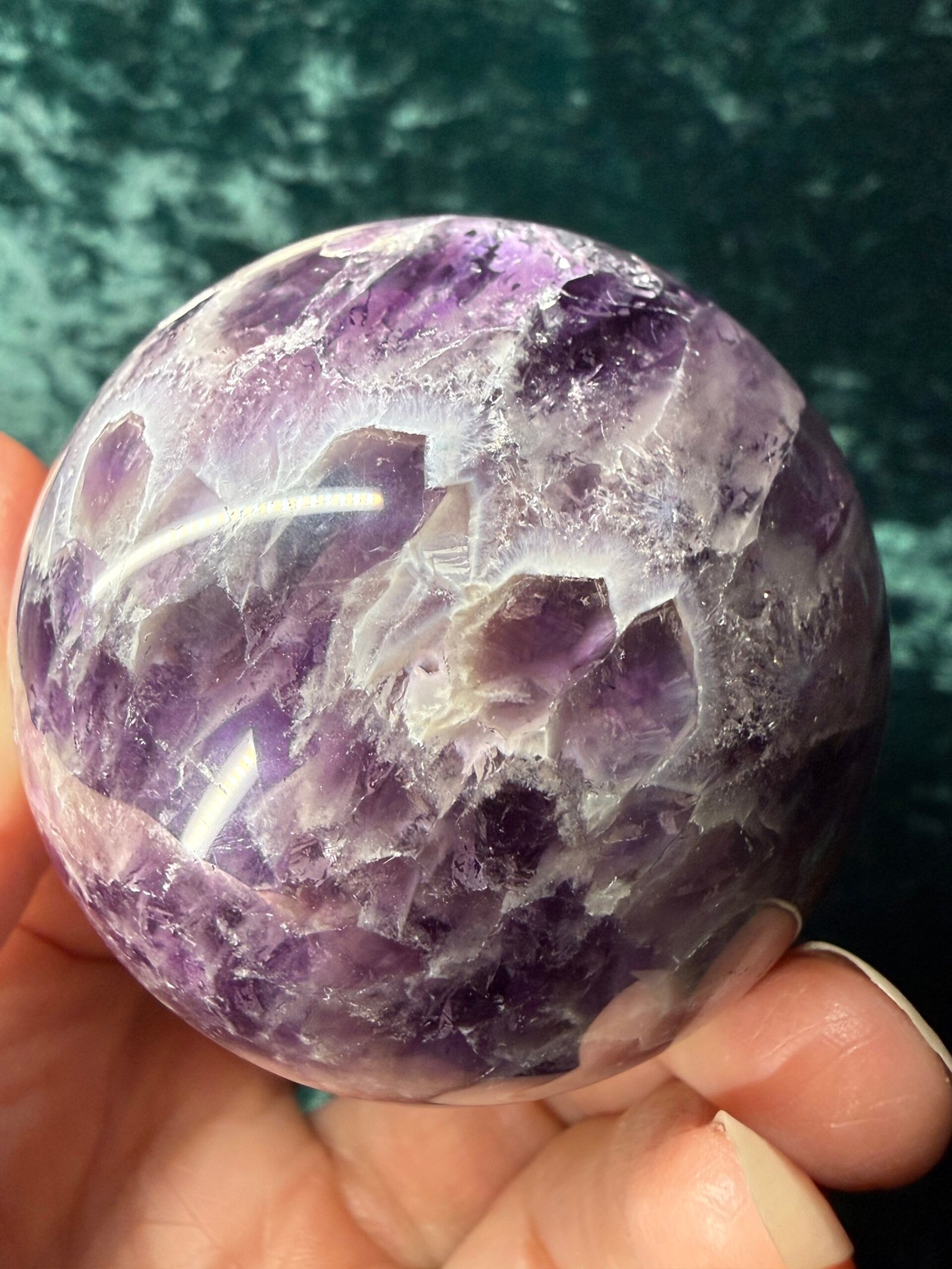 Chevron (Dream) Amethyst Sphere - Image 7