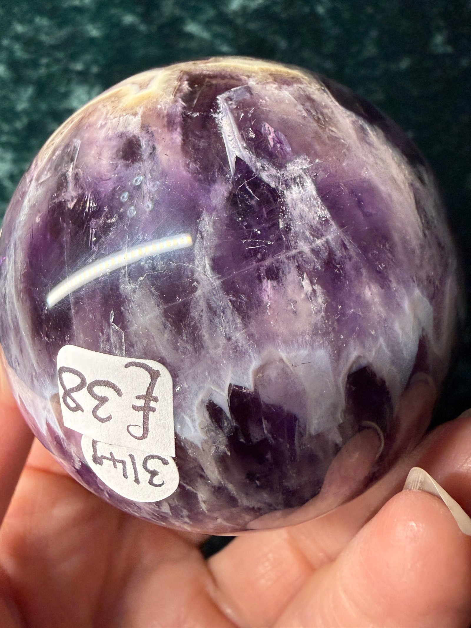 Chevron (Dream) Amethyst Sphere - Image 6