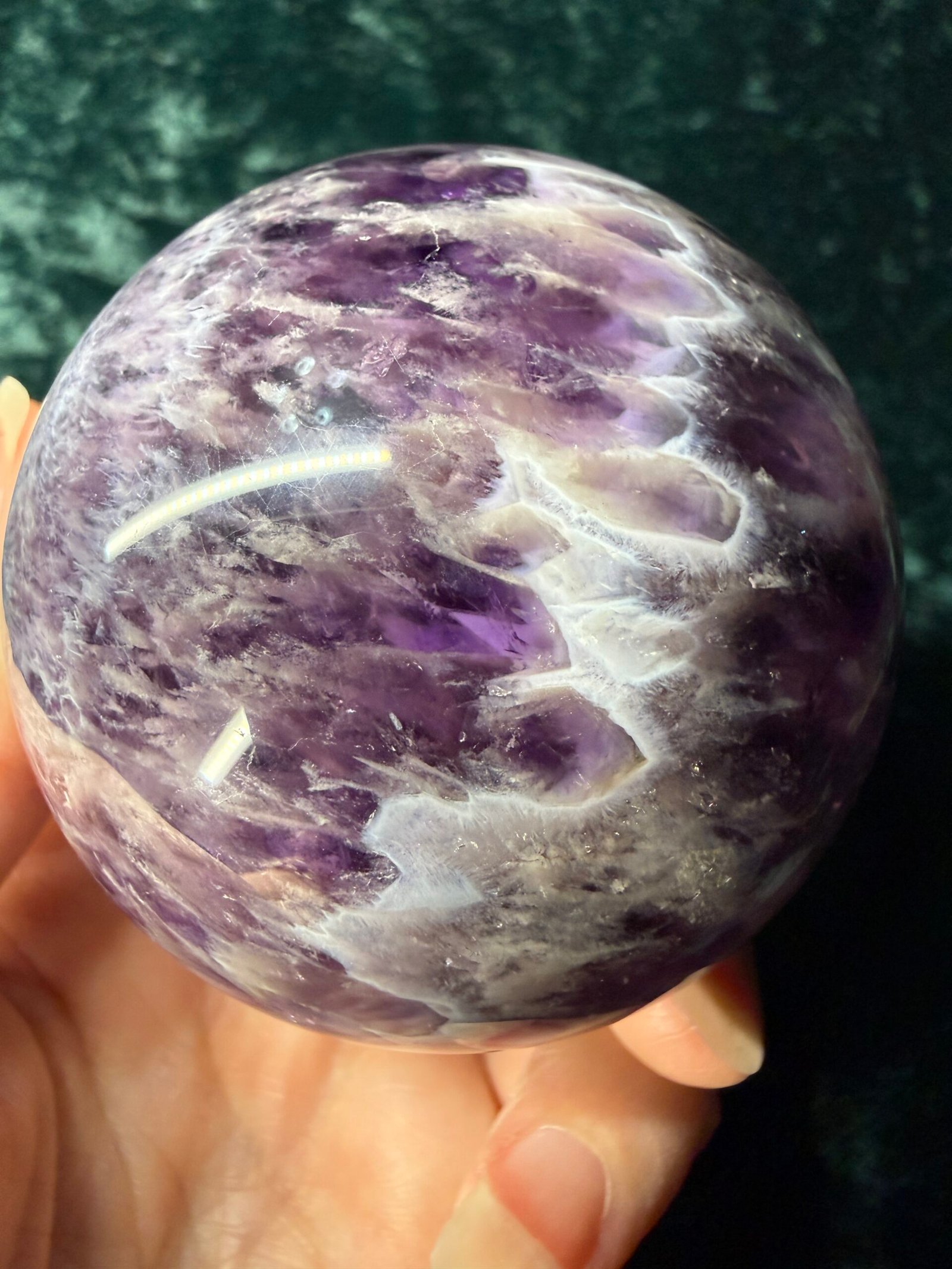 Chevron (Dream) Amethyst Sphere - Image 7